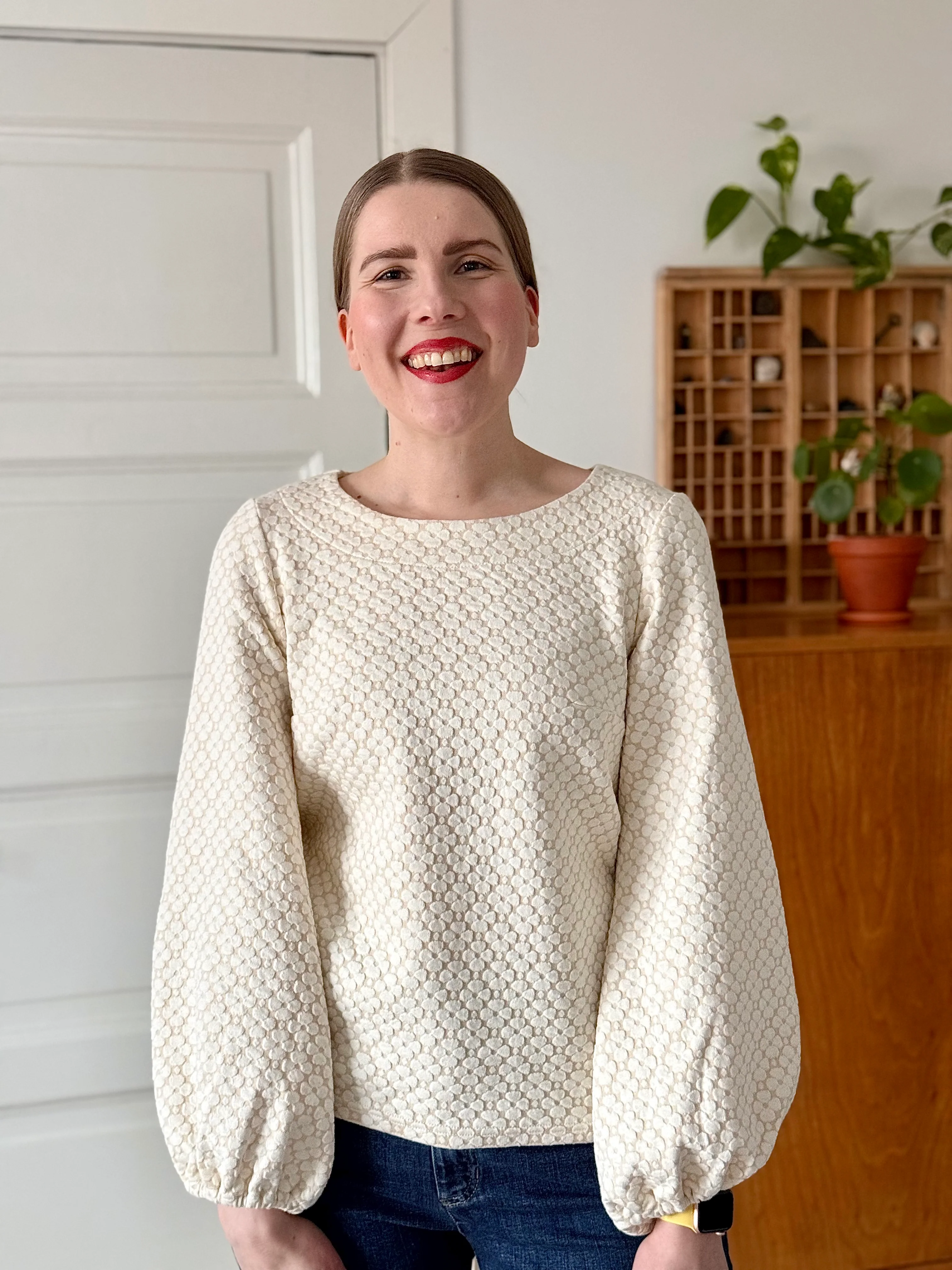 Aava Puuvillapaita, Apila Vanilja - Image 3