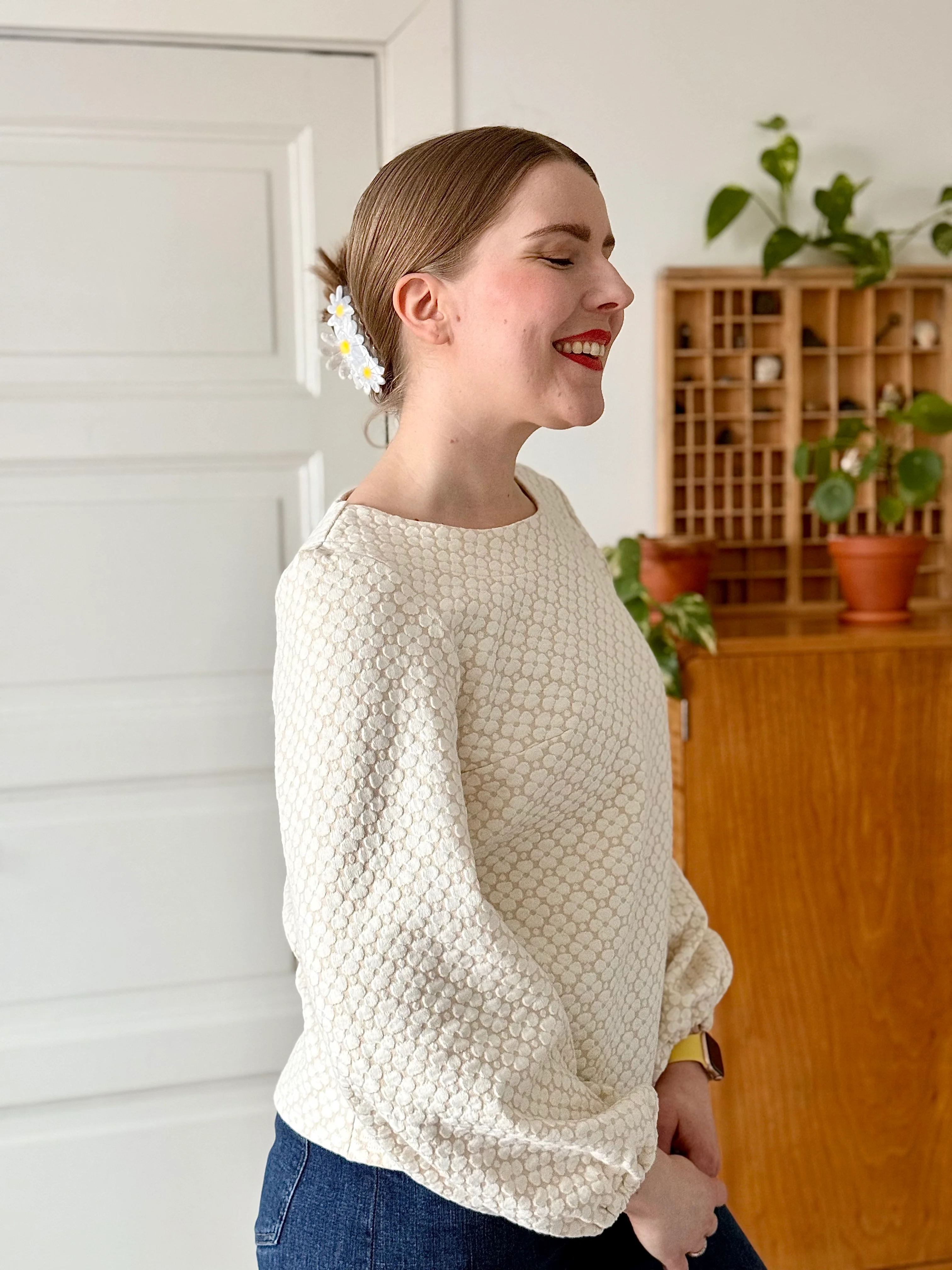 Aava Puuvillapaita, Apila Vanilja - Image 4