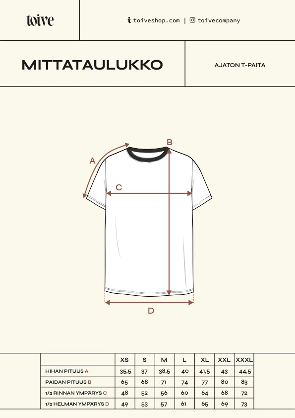 Ajaton T-Paita, Luonnonvalkoinen - Image 4