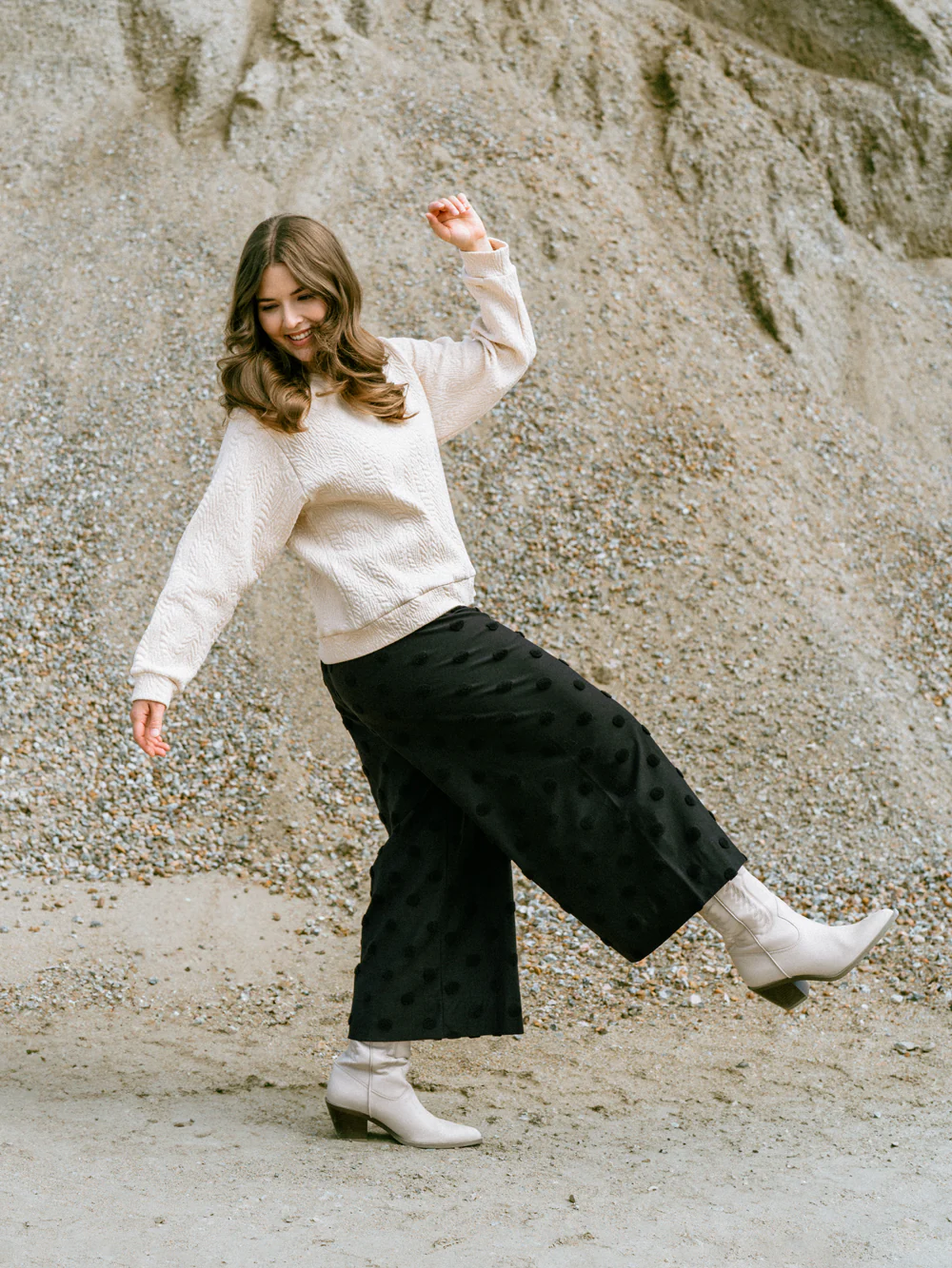 Alex Culottes, Big Dot Black - Image 2