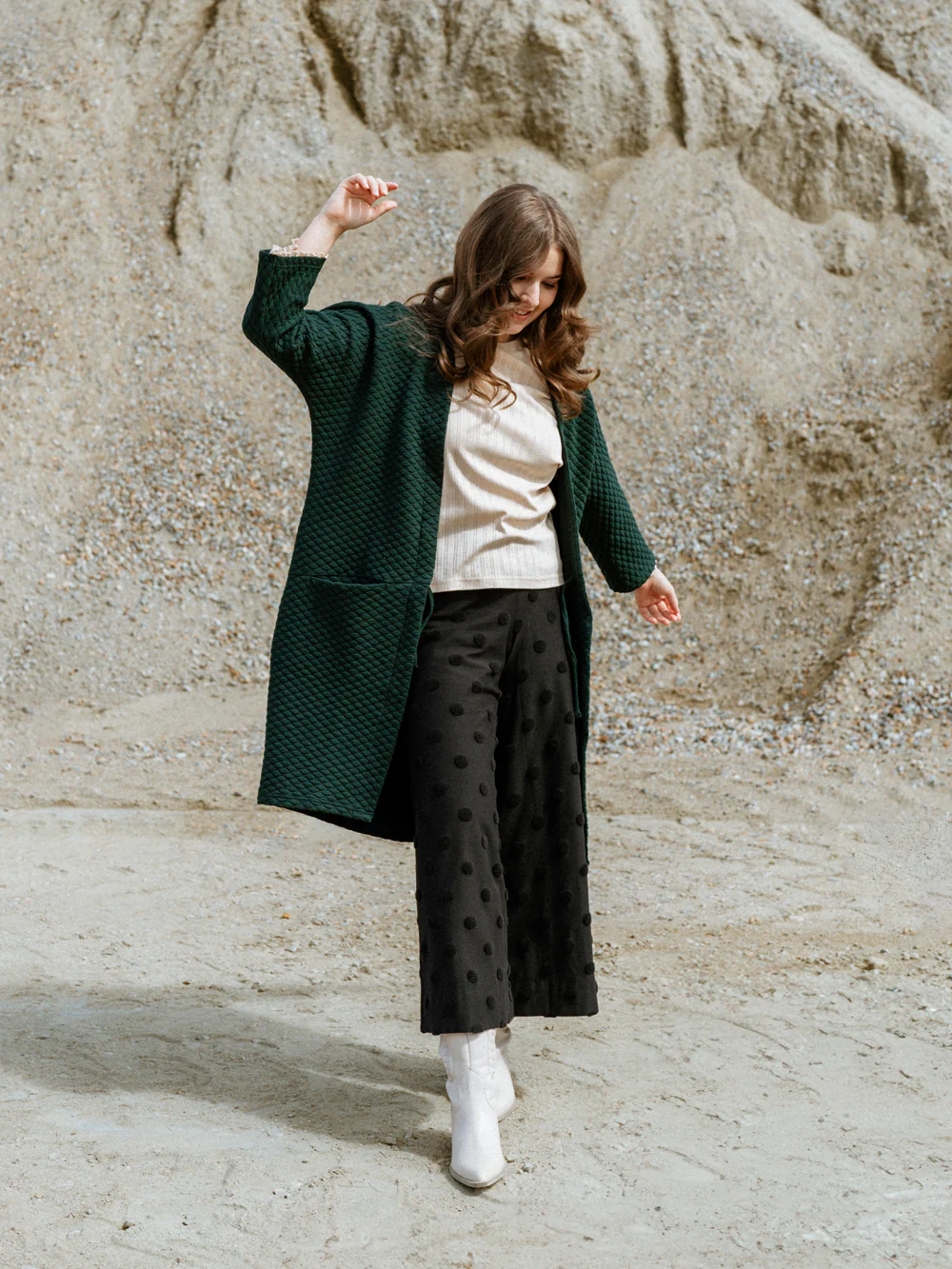 Alex Culottes, Big Dot Black - Image 3