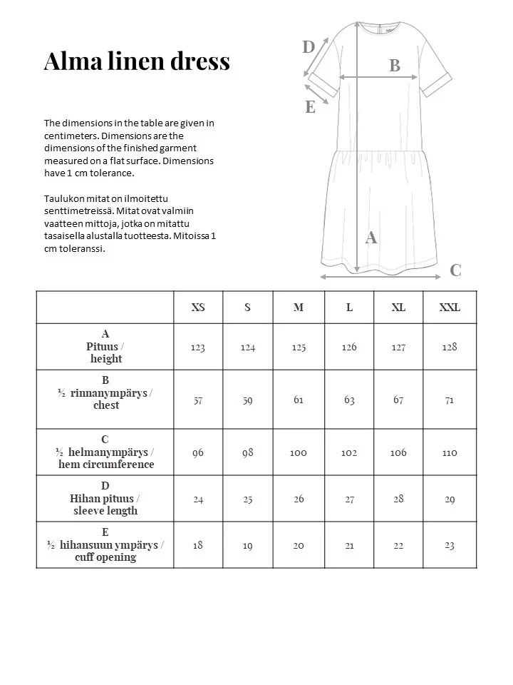 Alma Pellavamekko, Tummansininen - Image 3