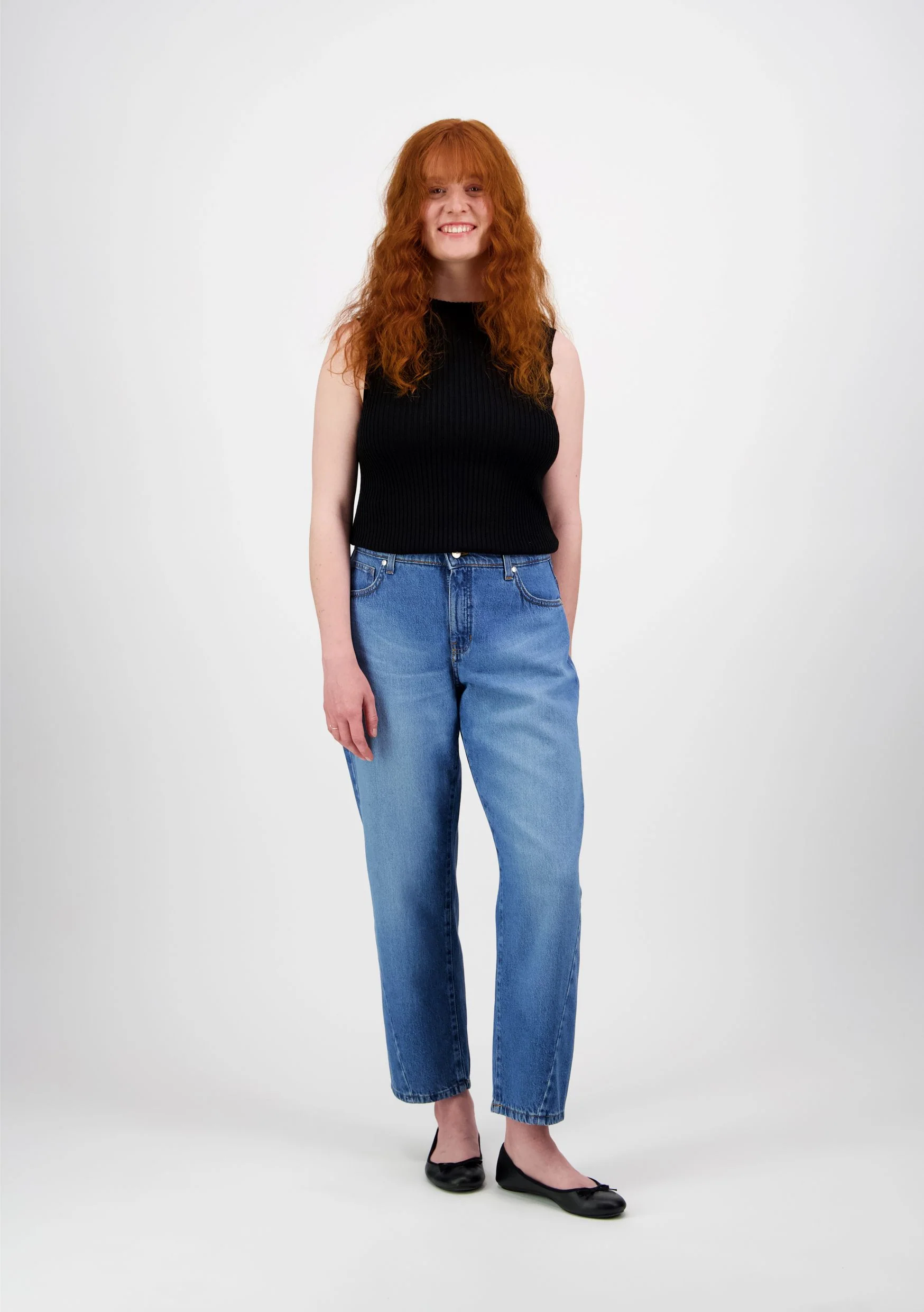 Amy Farkut, Loose Fit Barrel Leg, Vaaleansininen - Image 3