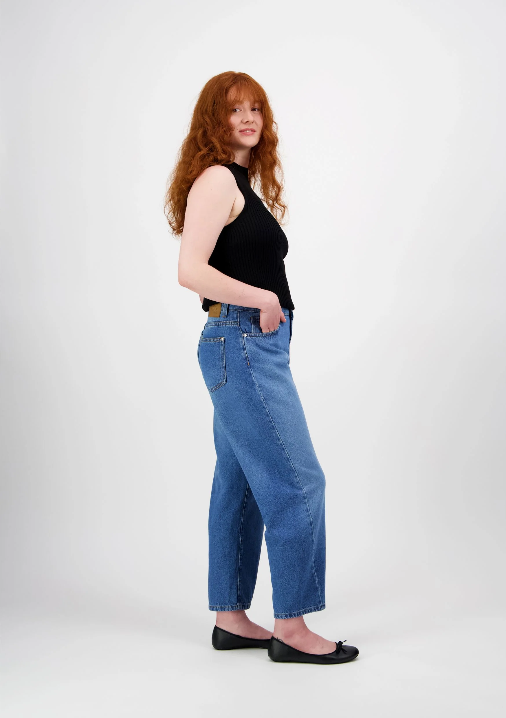 Amy Farkut, Loose Fit Barrel Leg, Vaaleansininen - Image 4