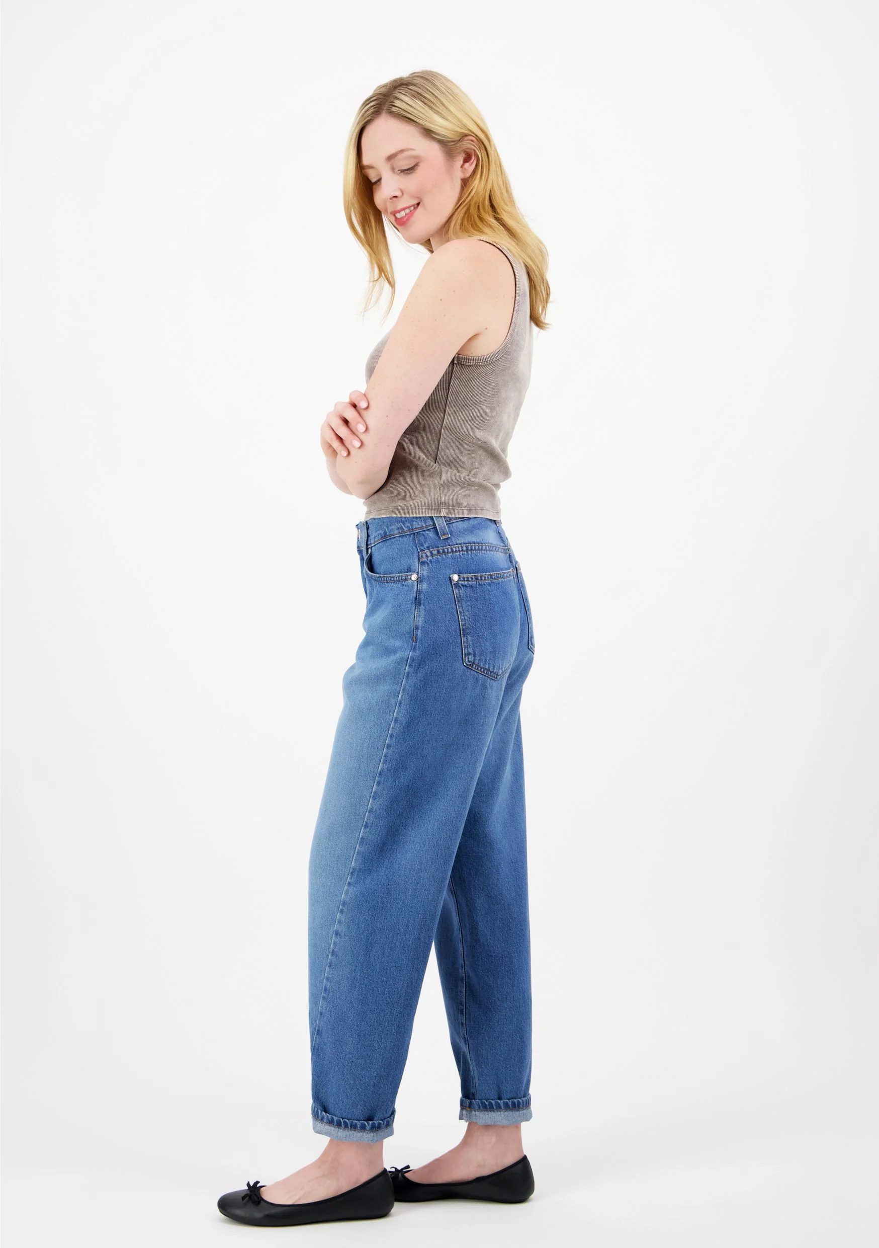 Amy Farkut, Loose Fit Barrel Leg, Vaaleansininen - Image 6