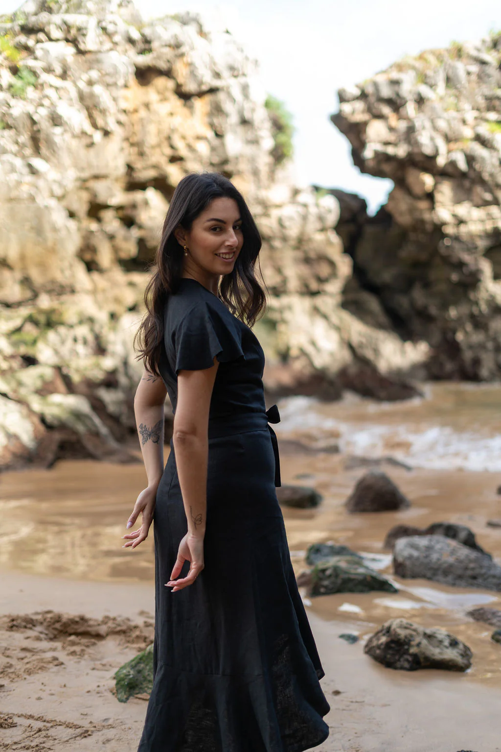 Annika Dress, Black - Image 2
