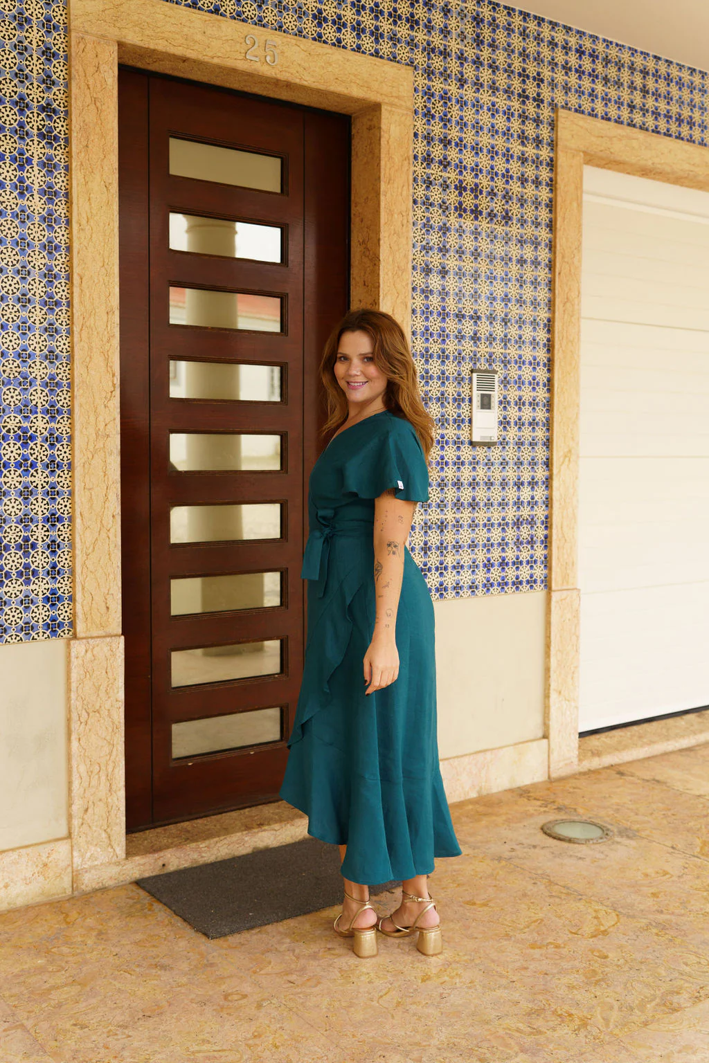 Annika Dress, Crystal Teal - Image 3