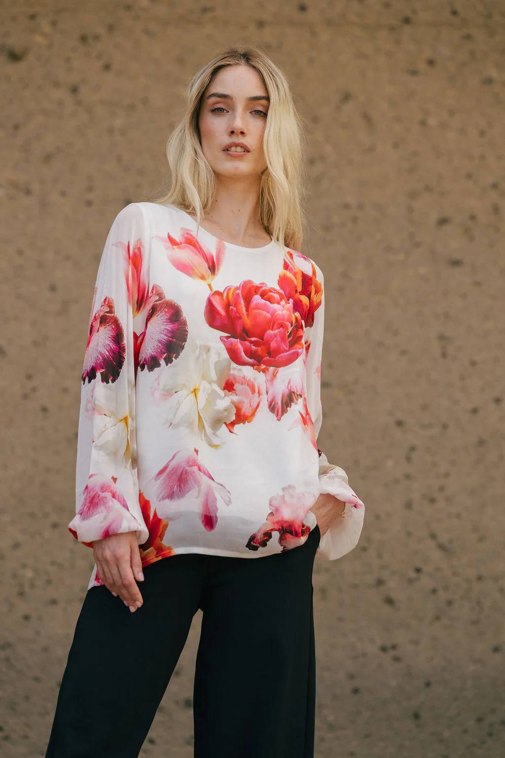 Ava Blouse, Sorbet - Image 2