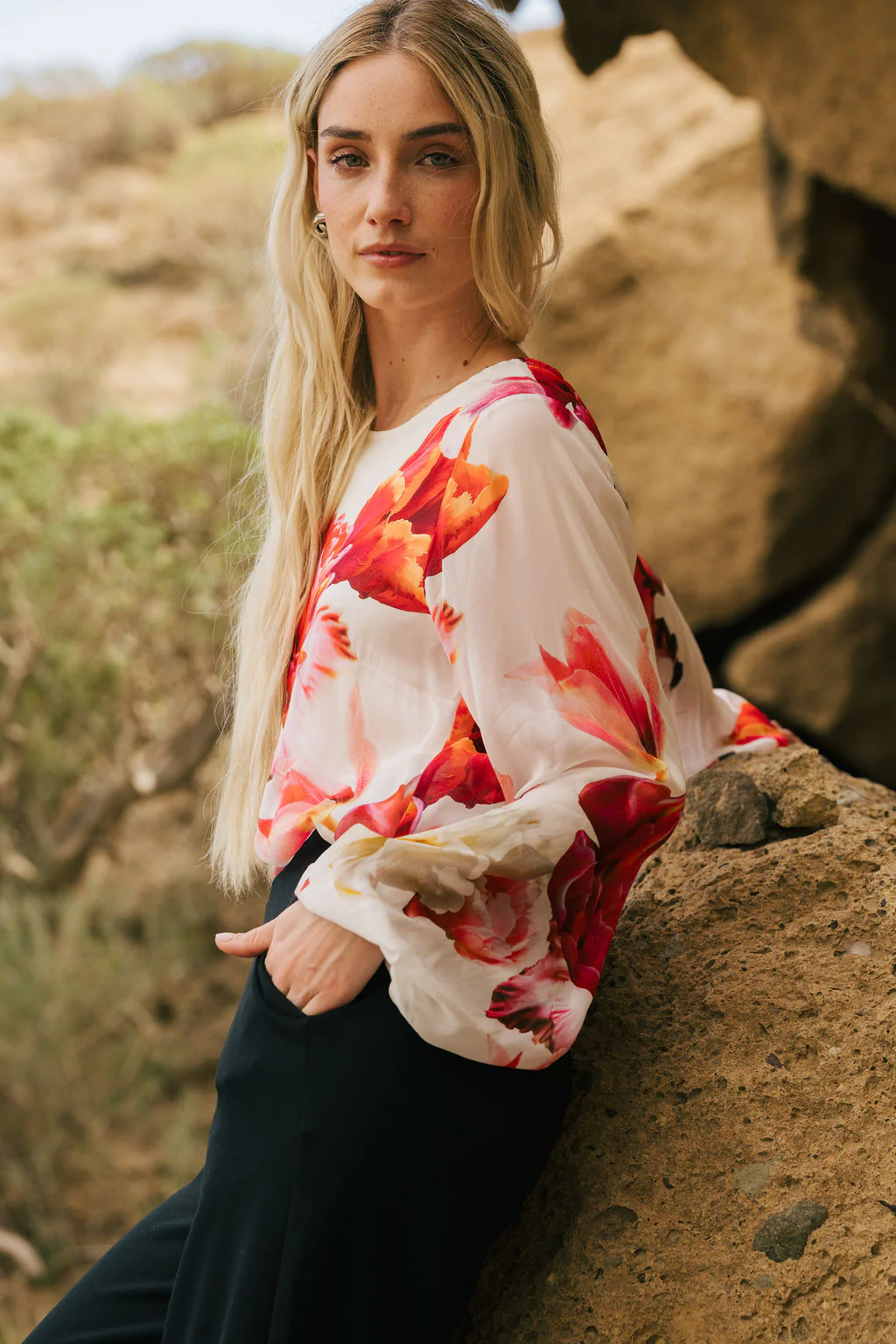 Ava Blouse, Sorbet - Image 5