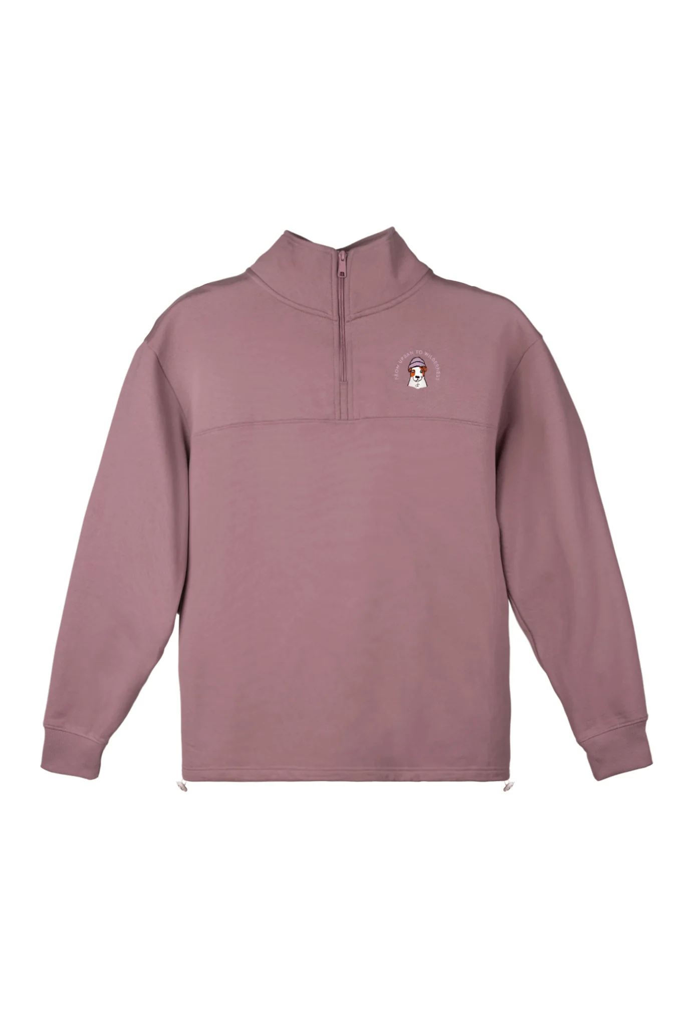 Boss Dog Half Zip, Mauve - Image 6