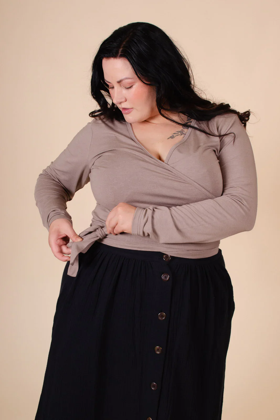 Button Skirt Black - Image 5