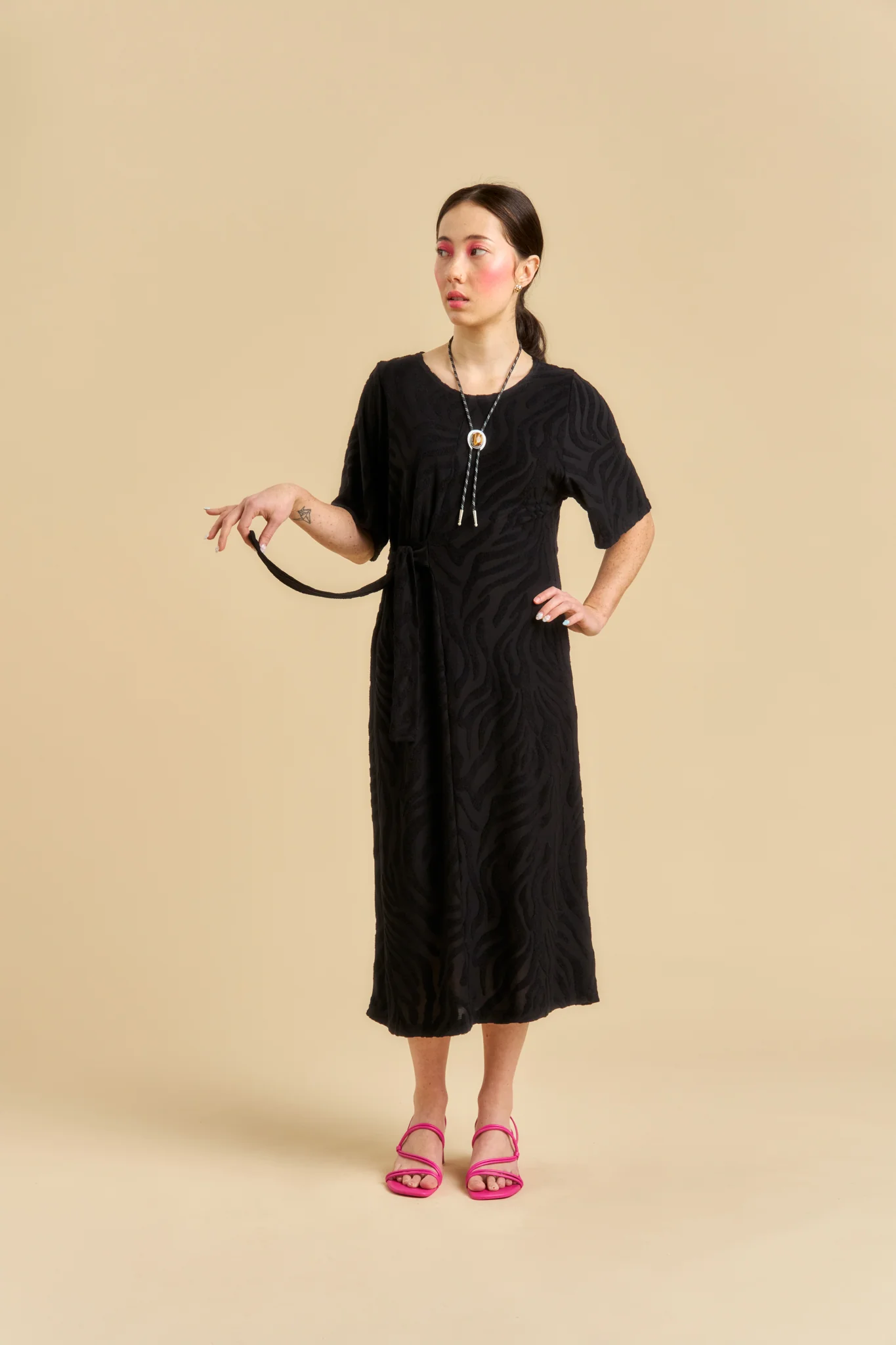 Caetana Dress, Tigreza Viscose - Image 3