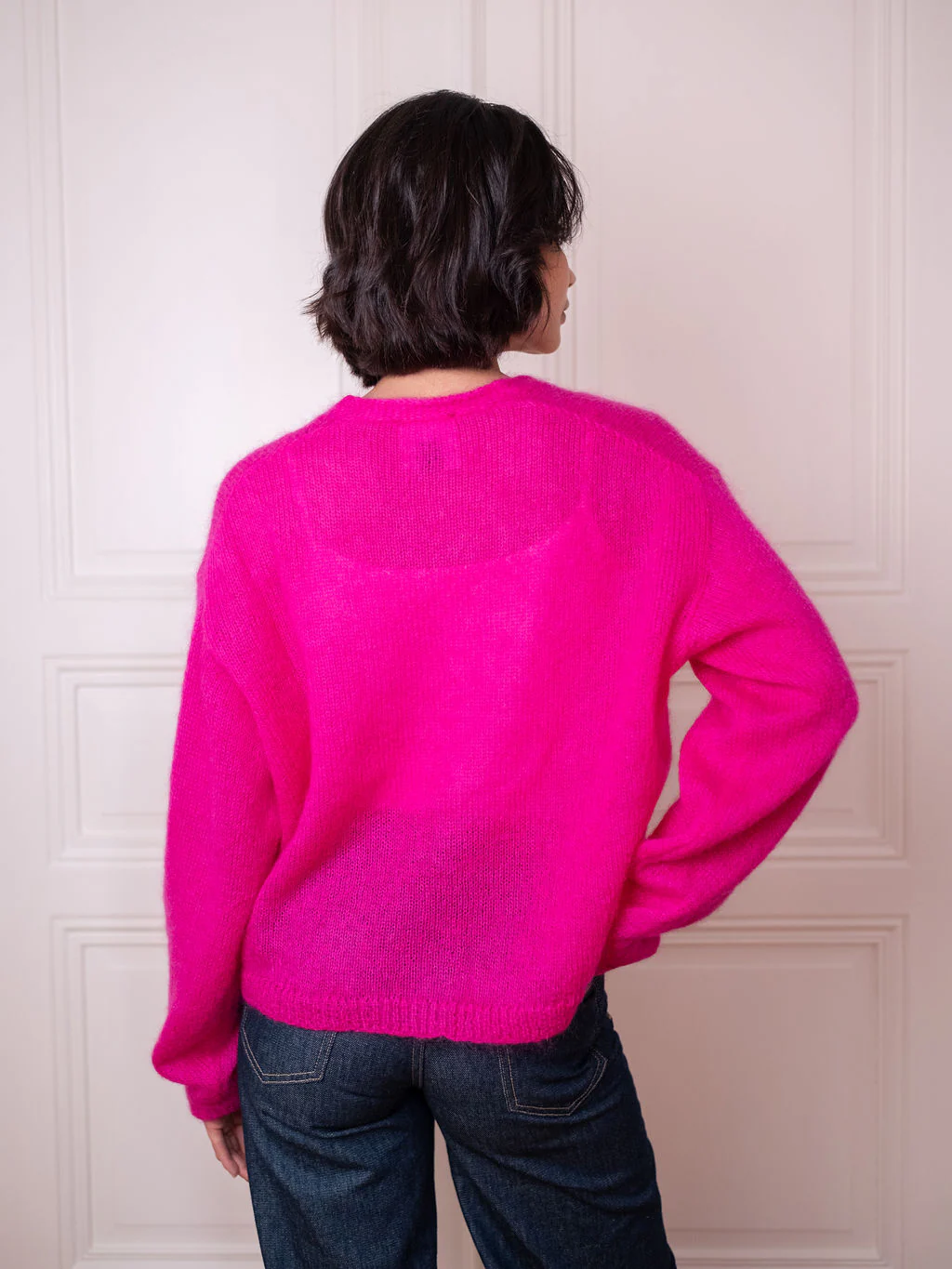 Cardigan V, Think Pink - Image 4