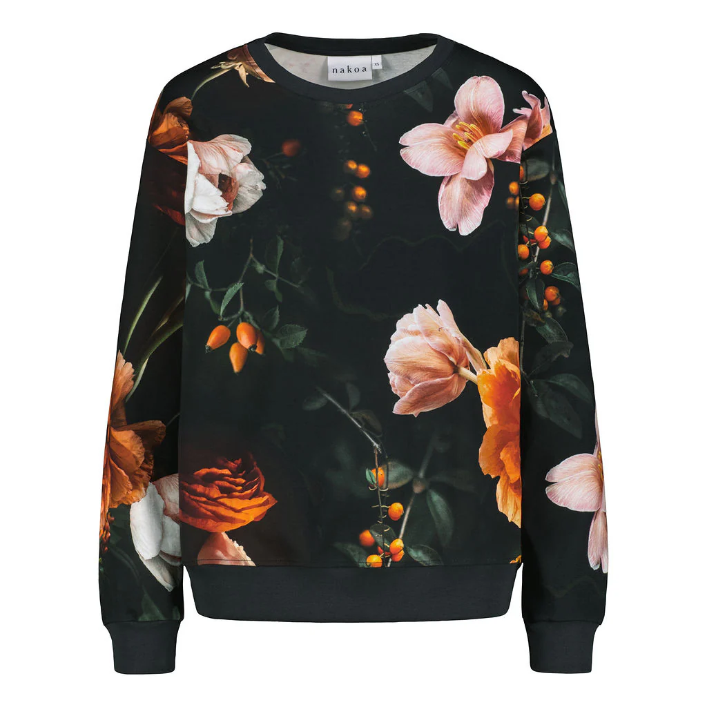 Casual Chic Print Shirt, Copper Flower - Image 6