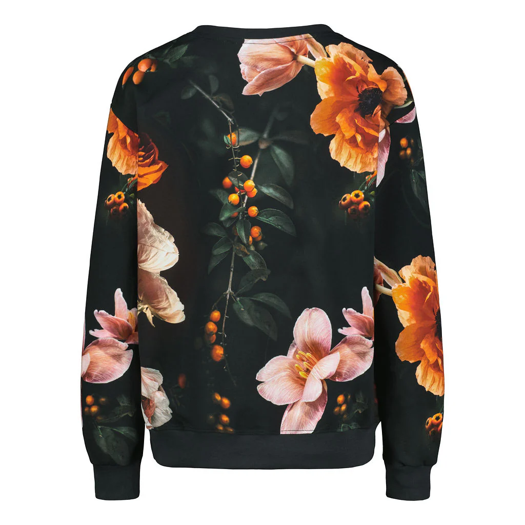 Casual Chic Print Shirt, Copper Flower - Image 7