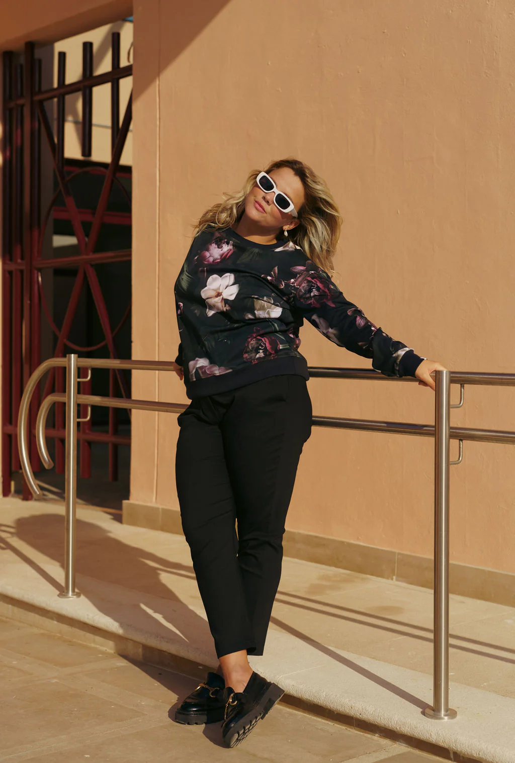 Casual Chic Print Shirt, Noir - Image 4