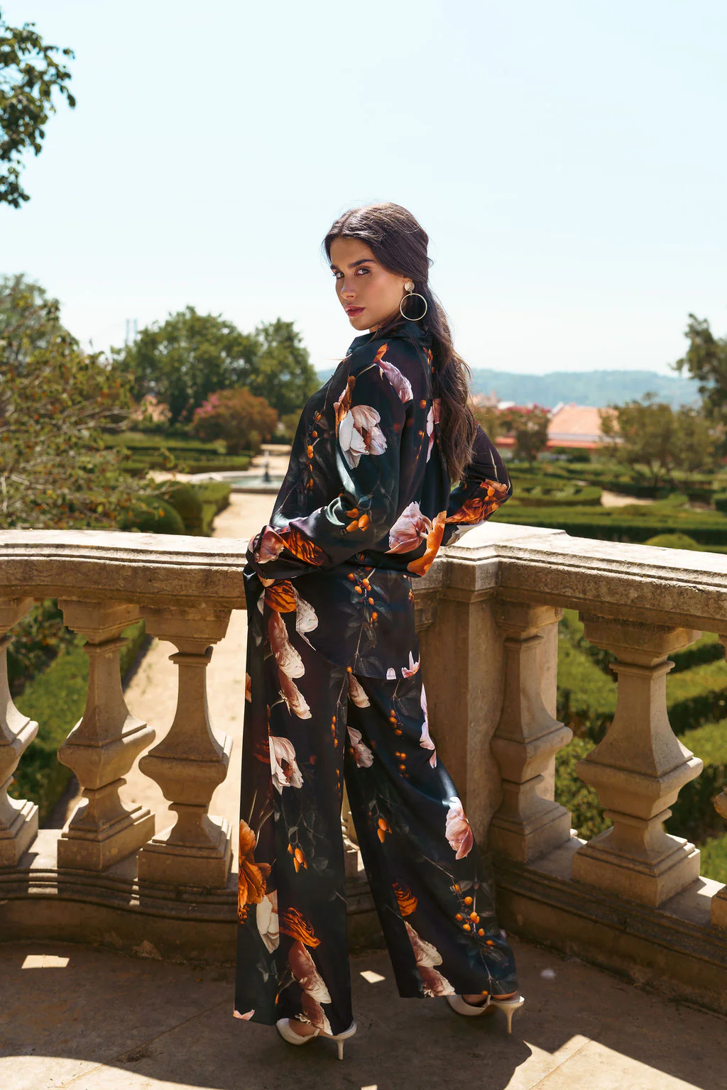 Chloe Shirt, Copper Flower - Image 4