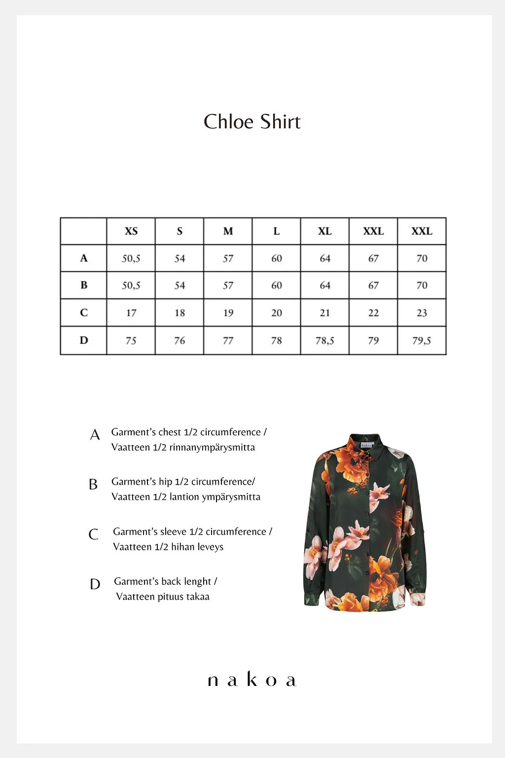 Chloe Shirt, Copper Flower - Image 9