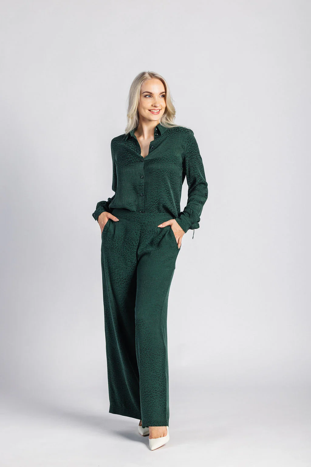 Chloe Shirt, Emerald - Image 4