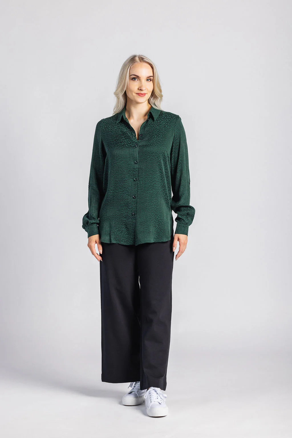 Chloe Shirt, Emerald - Image 6