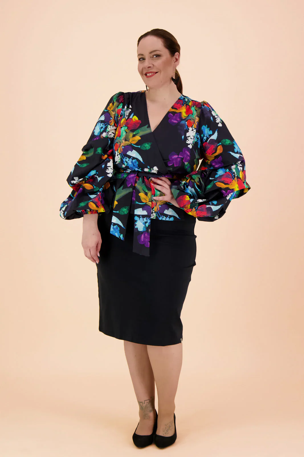 Comfy Pencil Skirt, Black - Image 3