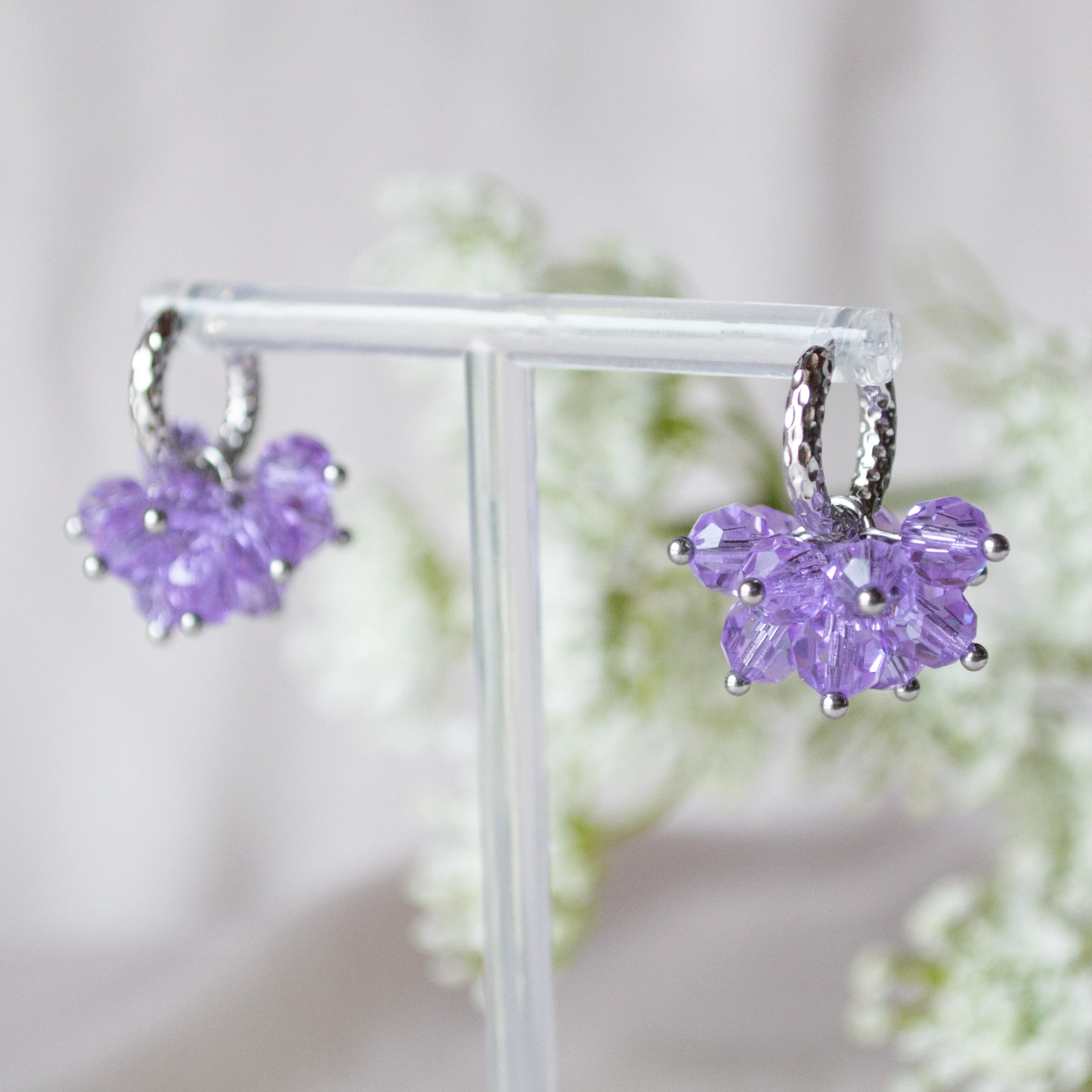 Crystal Pom Pom STEEL Korvakorut, useita värejä - Image 6