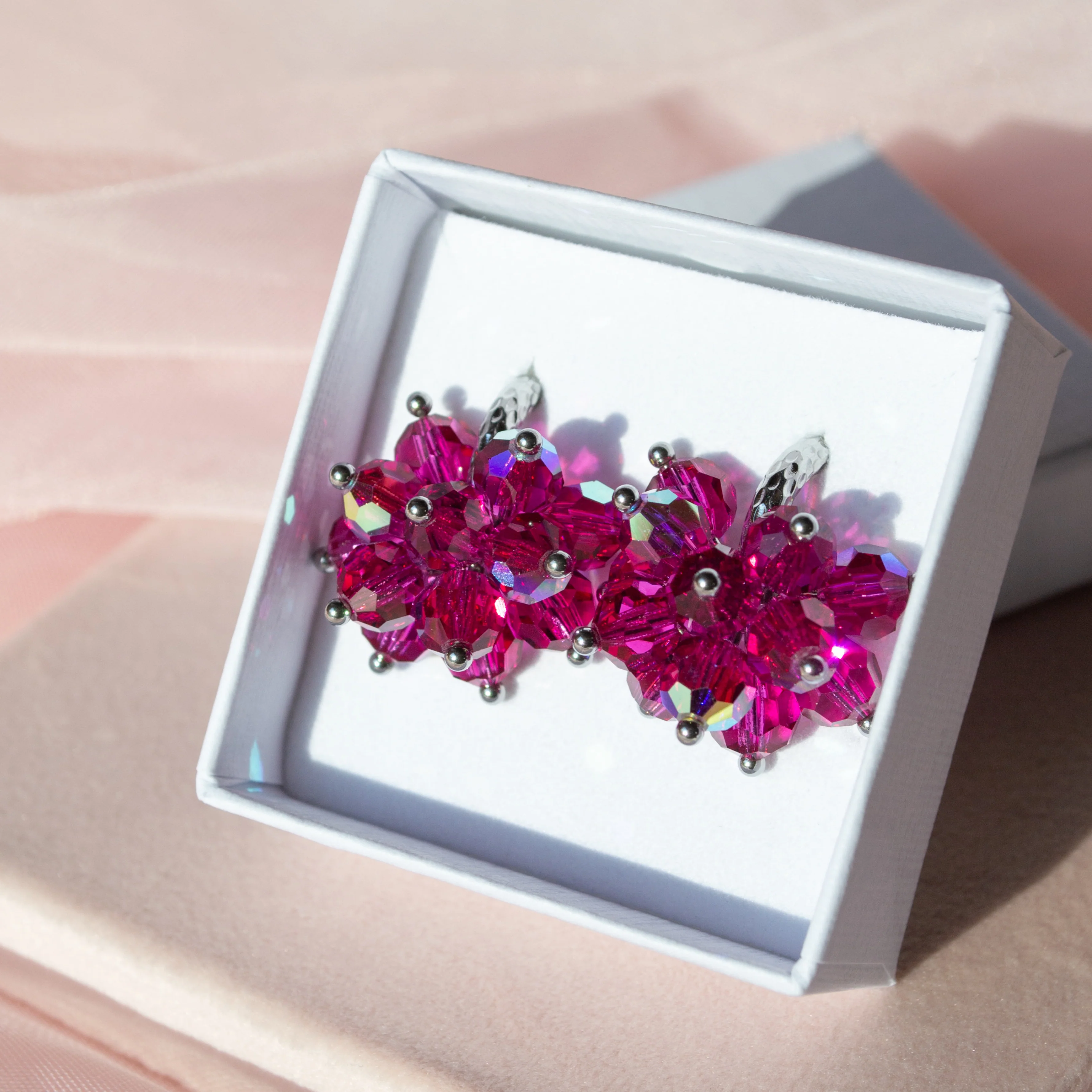 Crystal Pom Pom STEEL Korvakorut, useita värejä - Image 9