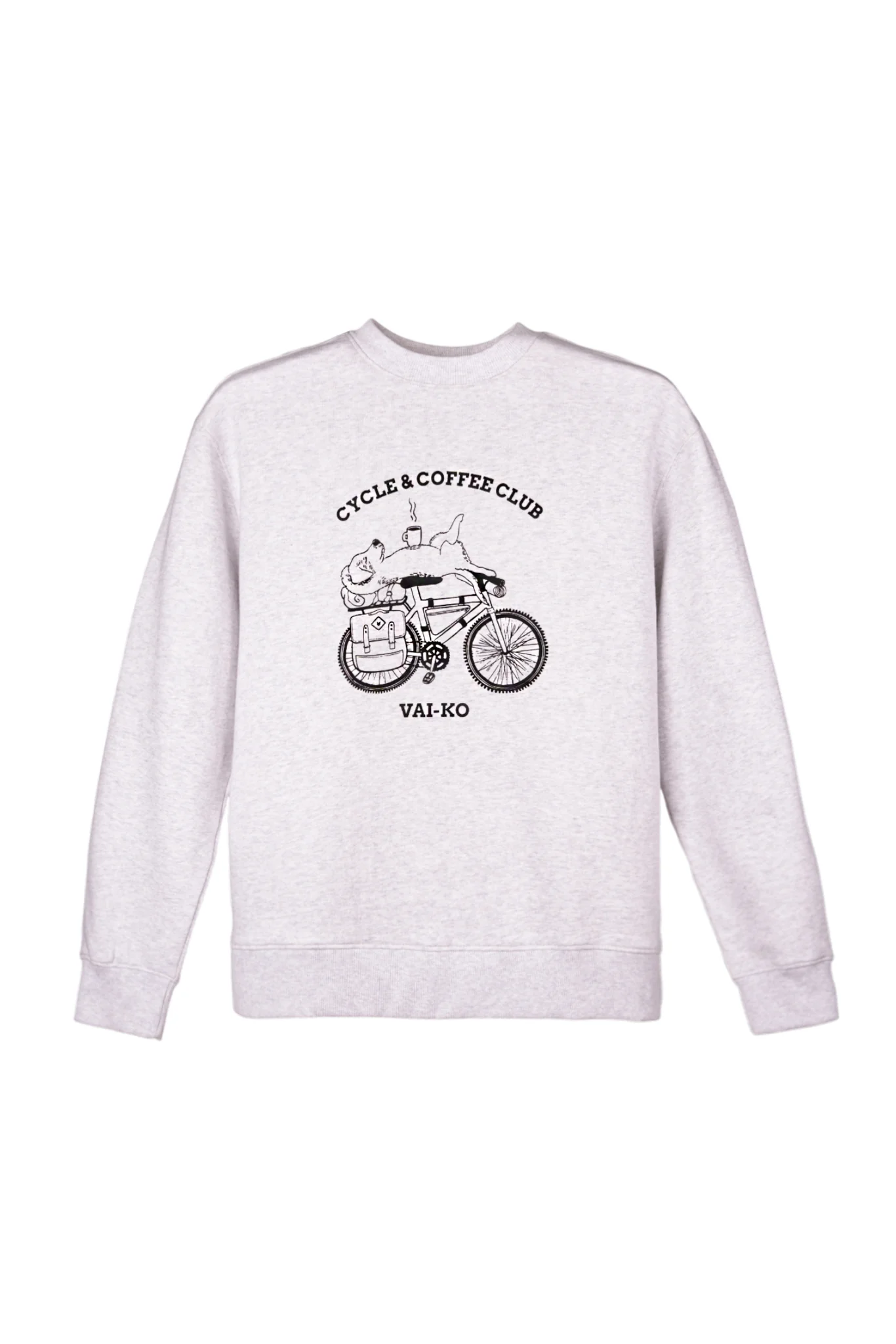 Cycle Coffee Sweatshirt, Grey Melange