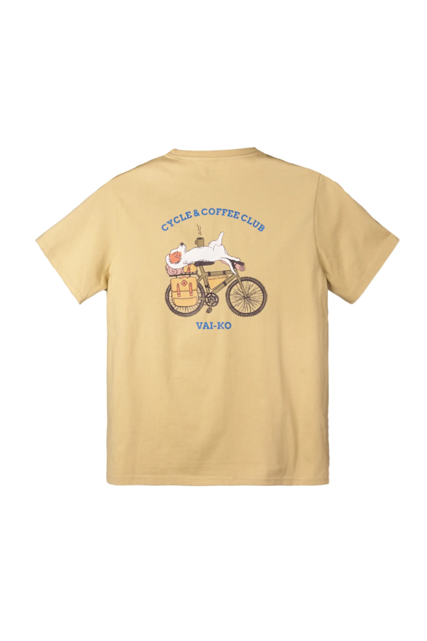 Cycle Coffee T-shirt, Khaki Sand