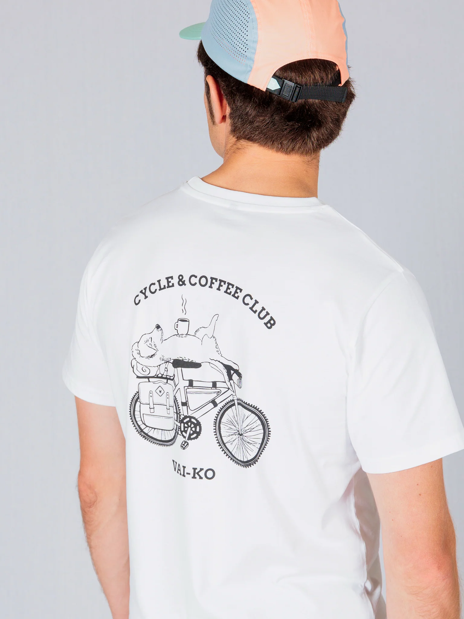 Cycle Coffee T-shirt, White