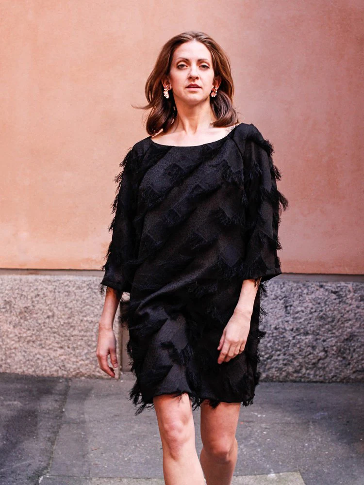 Daliah Dress, Black - Image 4