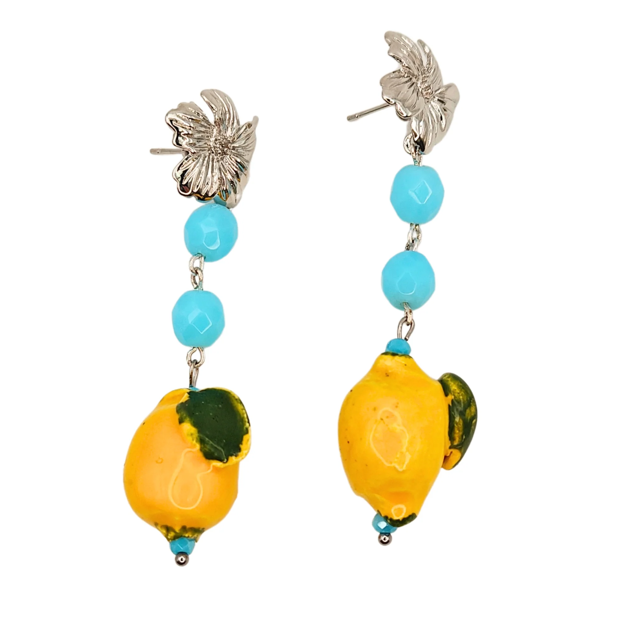 Earrings, Lemon