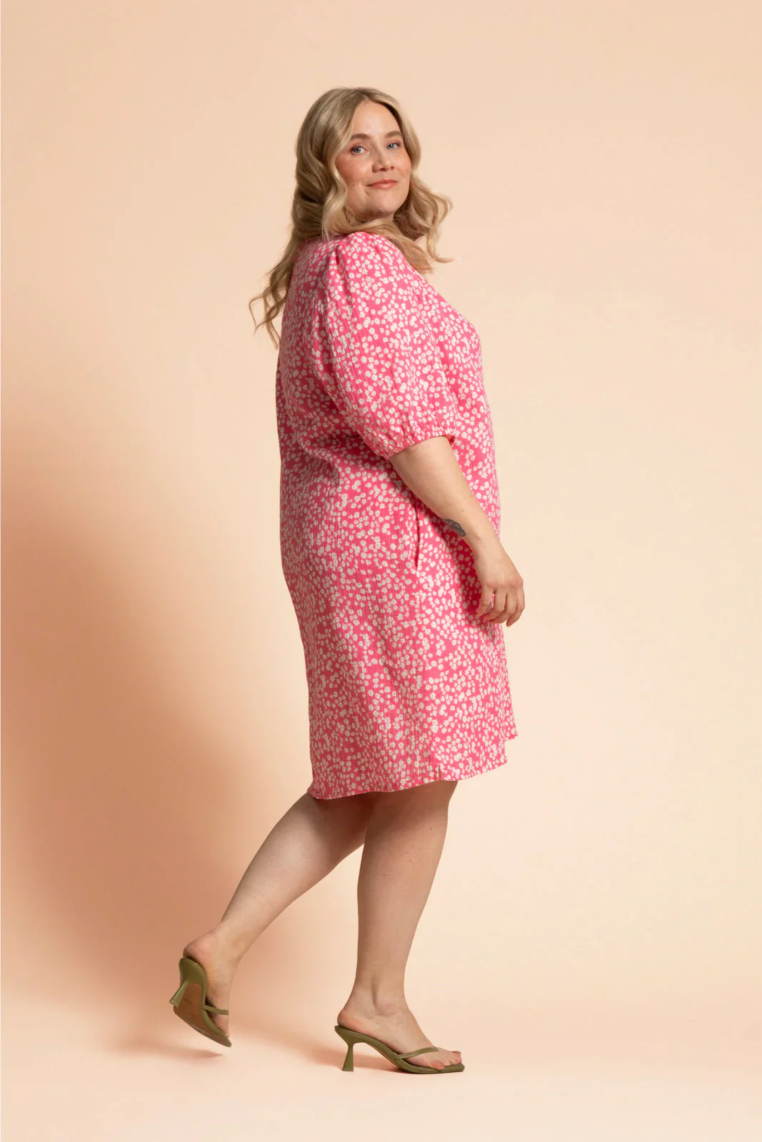 Ease Dress, Flora Pink - Image 2