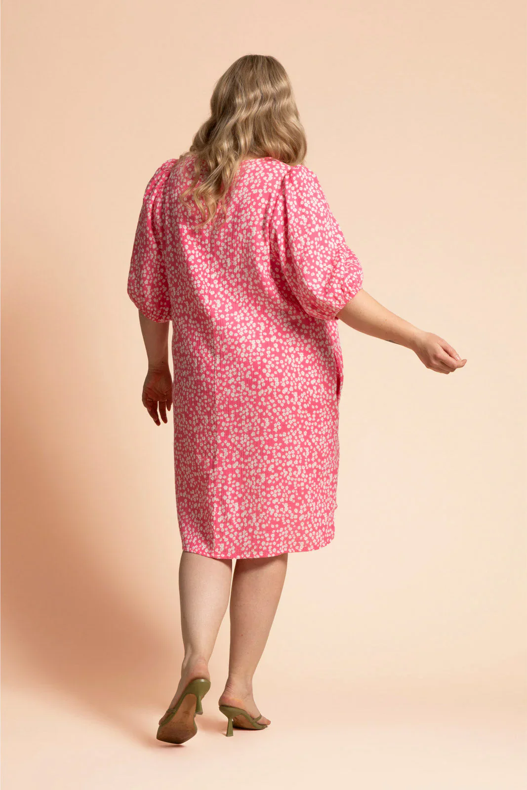 Ease Dress, Flora Pink - Image 4