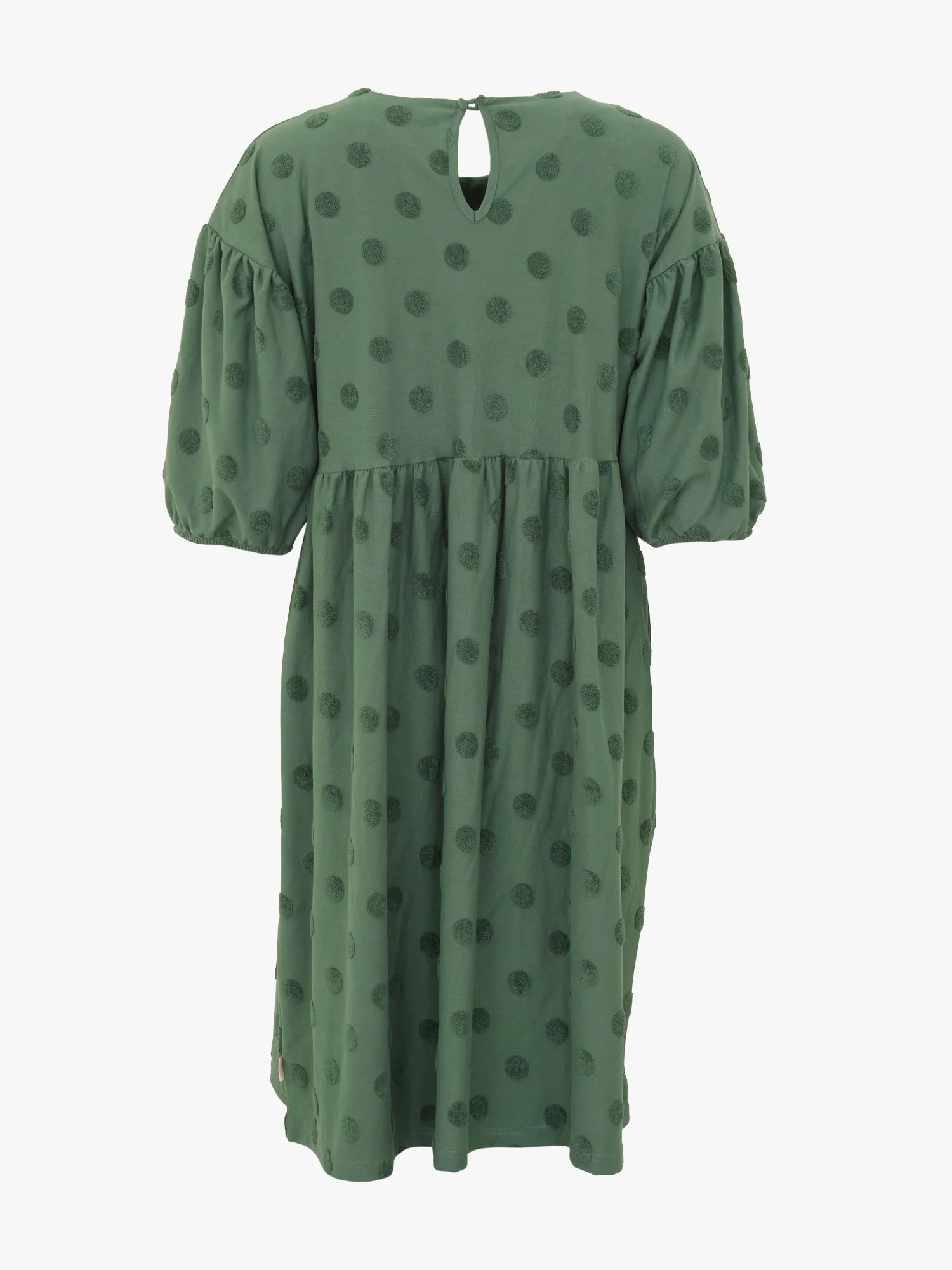 Elena Dress, Soft Green Big Dot - Image 8