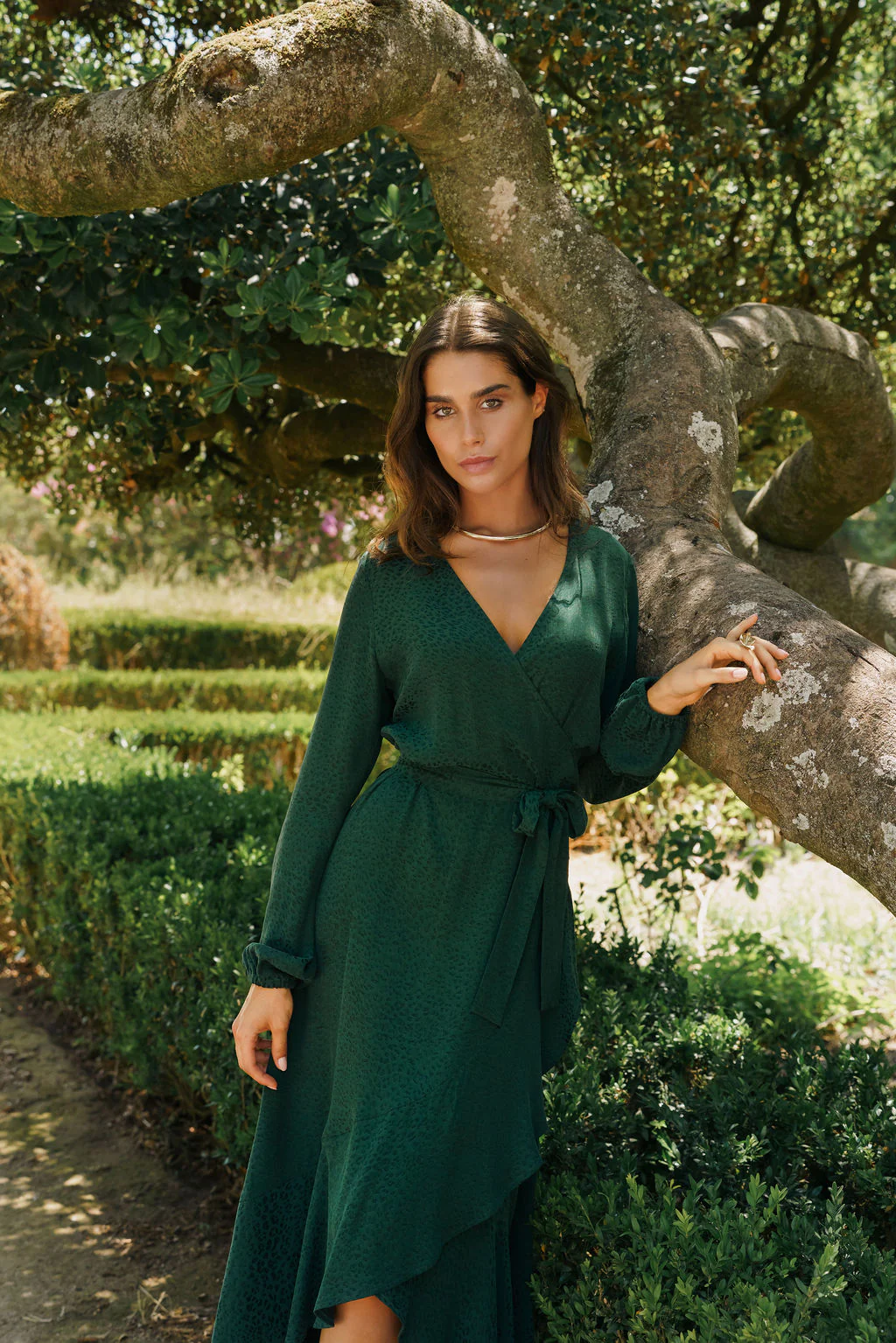 Eloise Dress, Emerald - Image 2