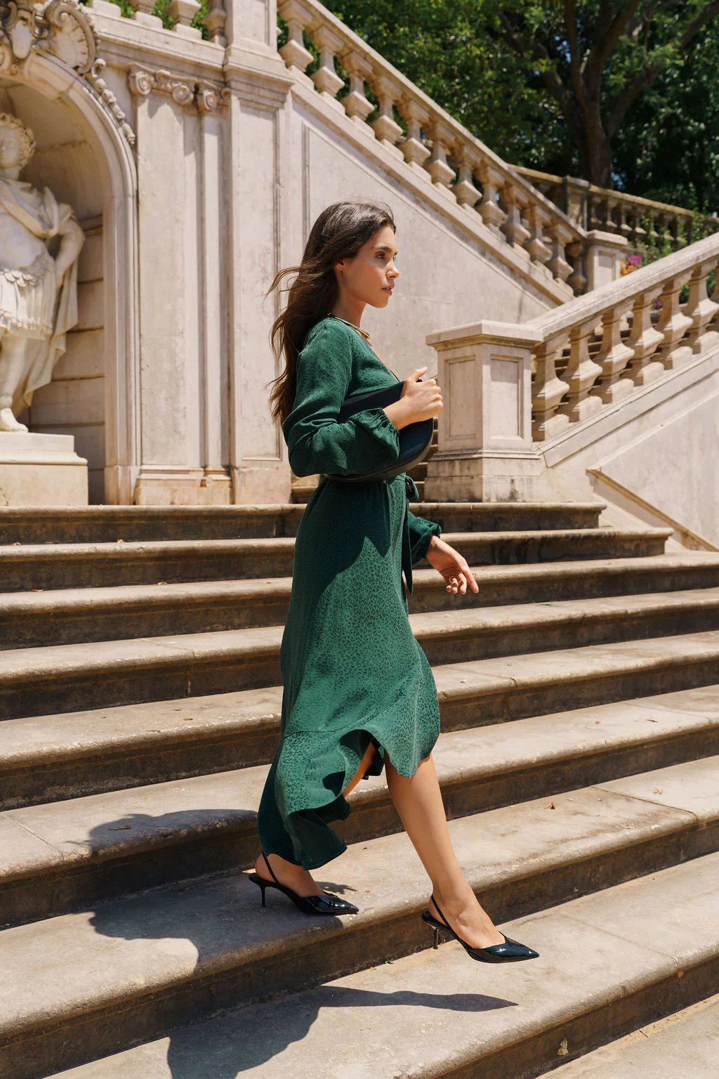 Eloise Dress, Emerald - Image 4