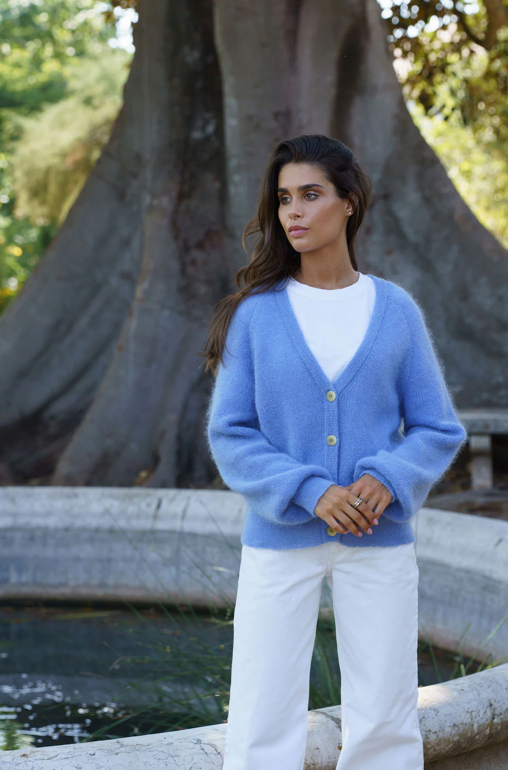 Elsie Cardigan, Celestial Blue - Image 2