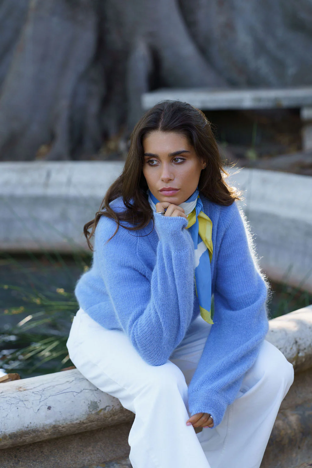 Elsie Cardigan, Celestial Blue - Image 3