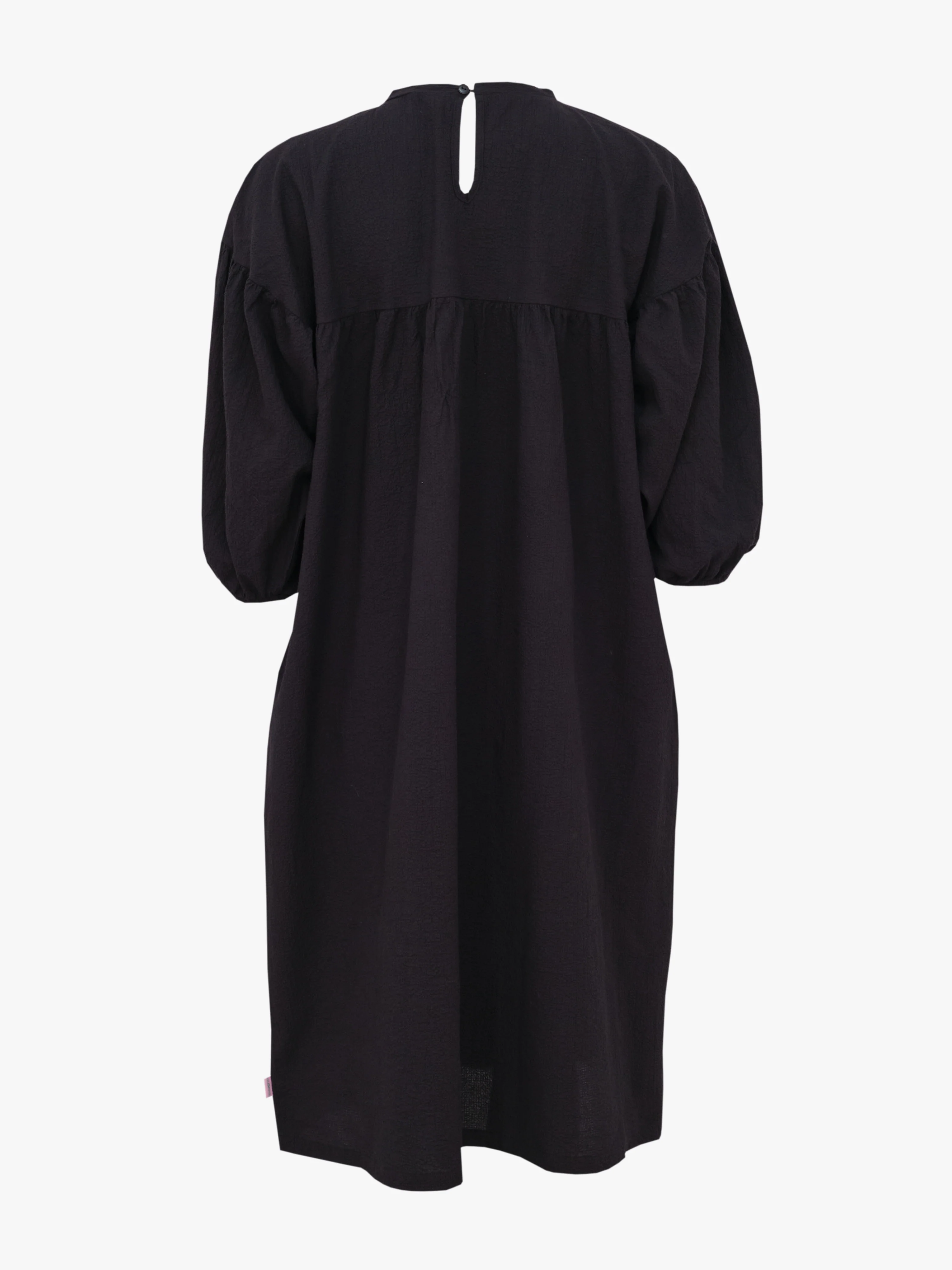 Evelyn Embroidered Dress, Black - Image 7