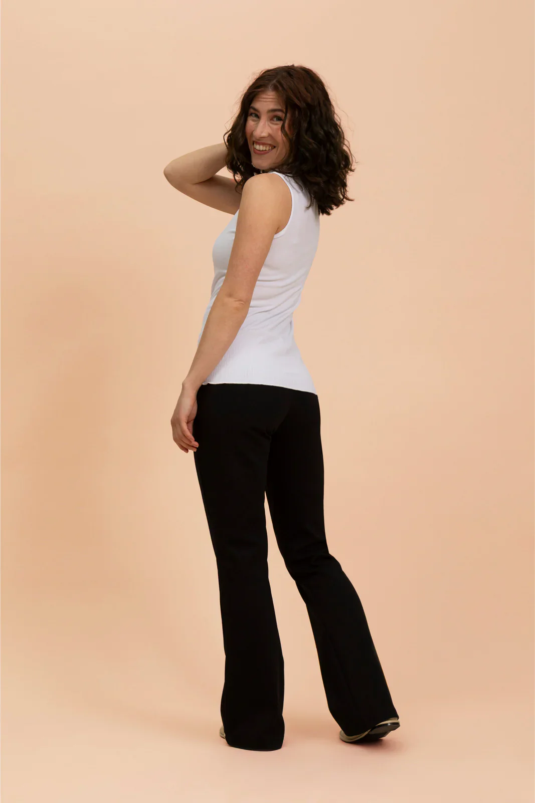 Flare Pants, Black - Image 3