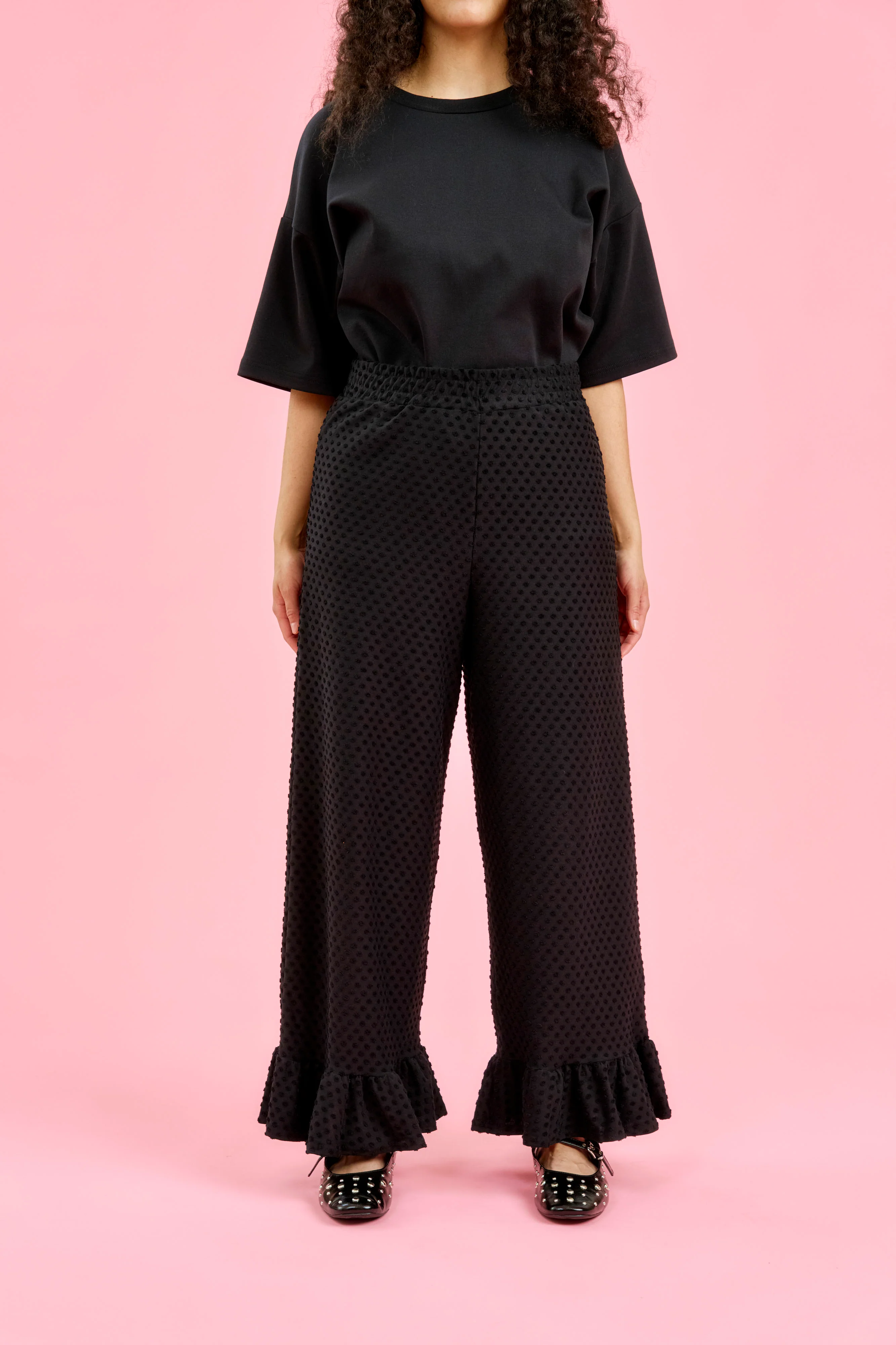 Flore Pants, Black Dots