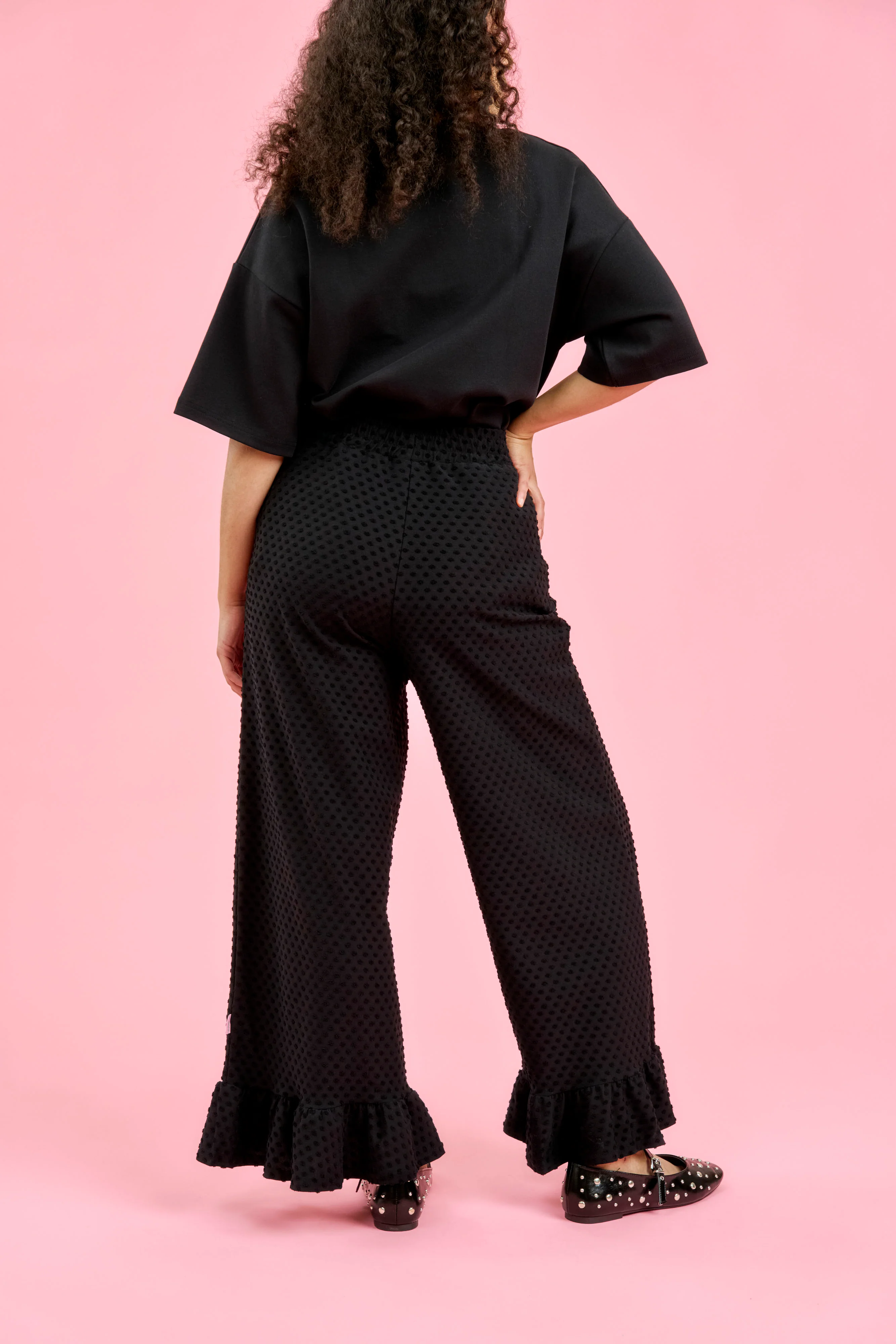 Flore Pants, Black Dots - Image 2