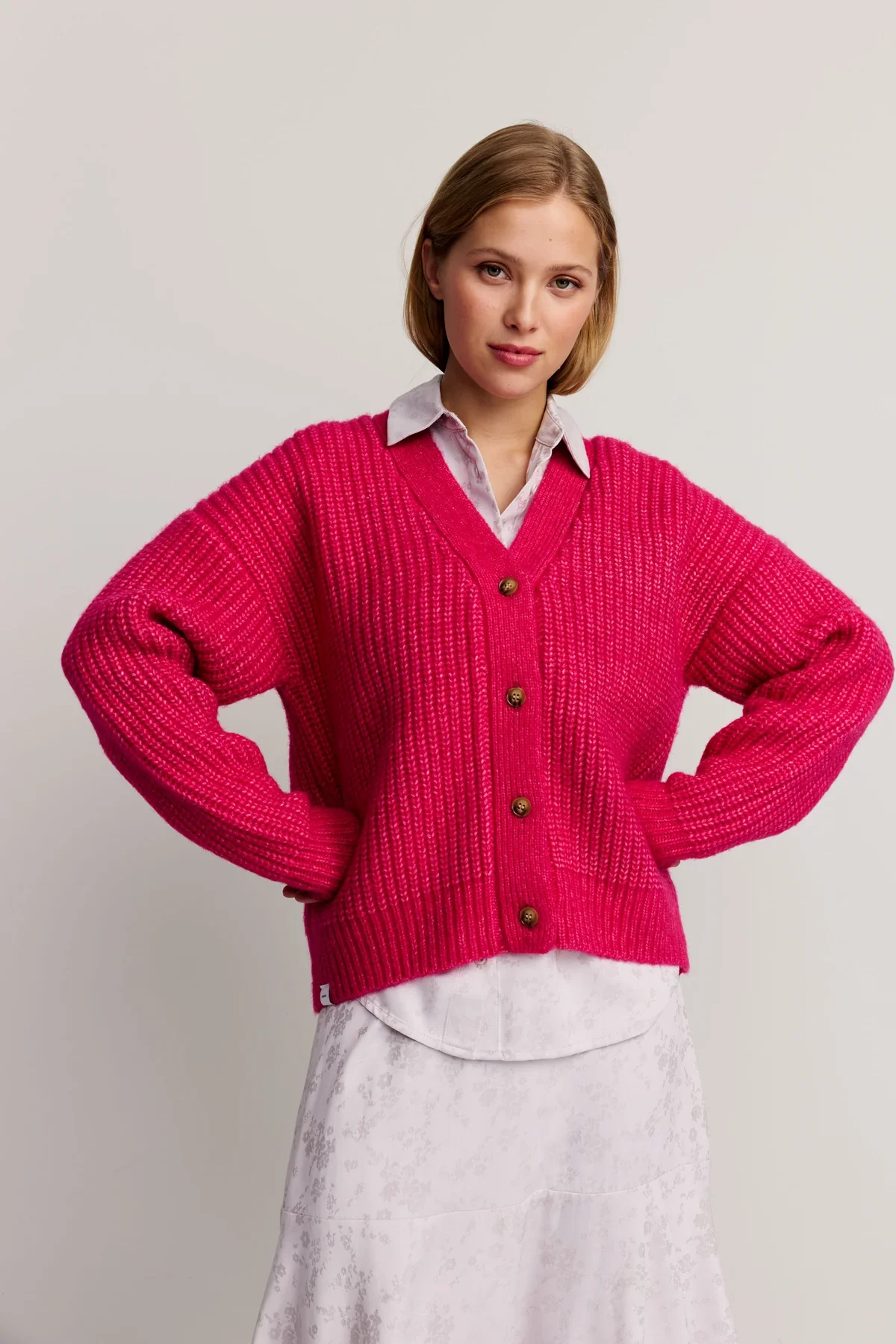 Florence Cardigan, Pink - Image 5