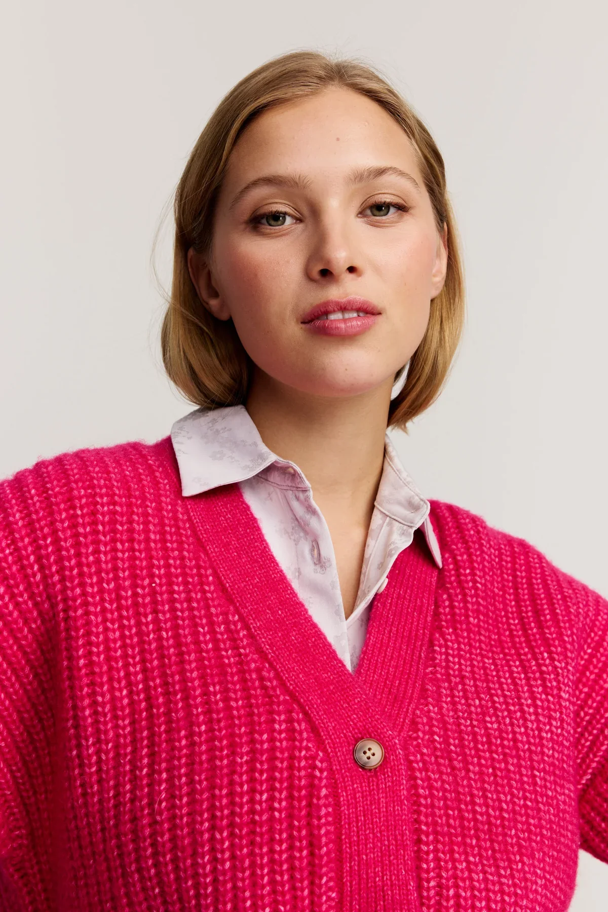 Florence Cardigan, Pink - Image 6