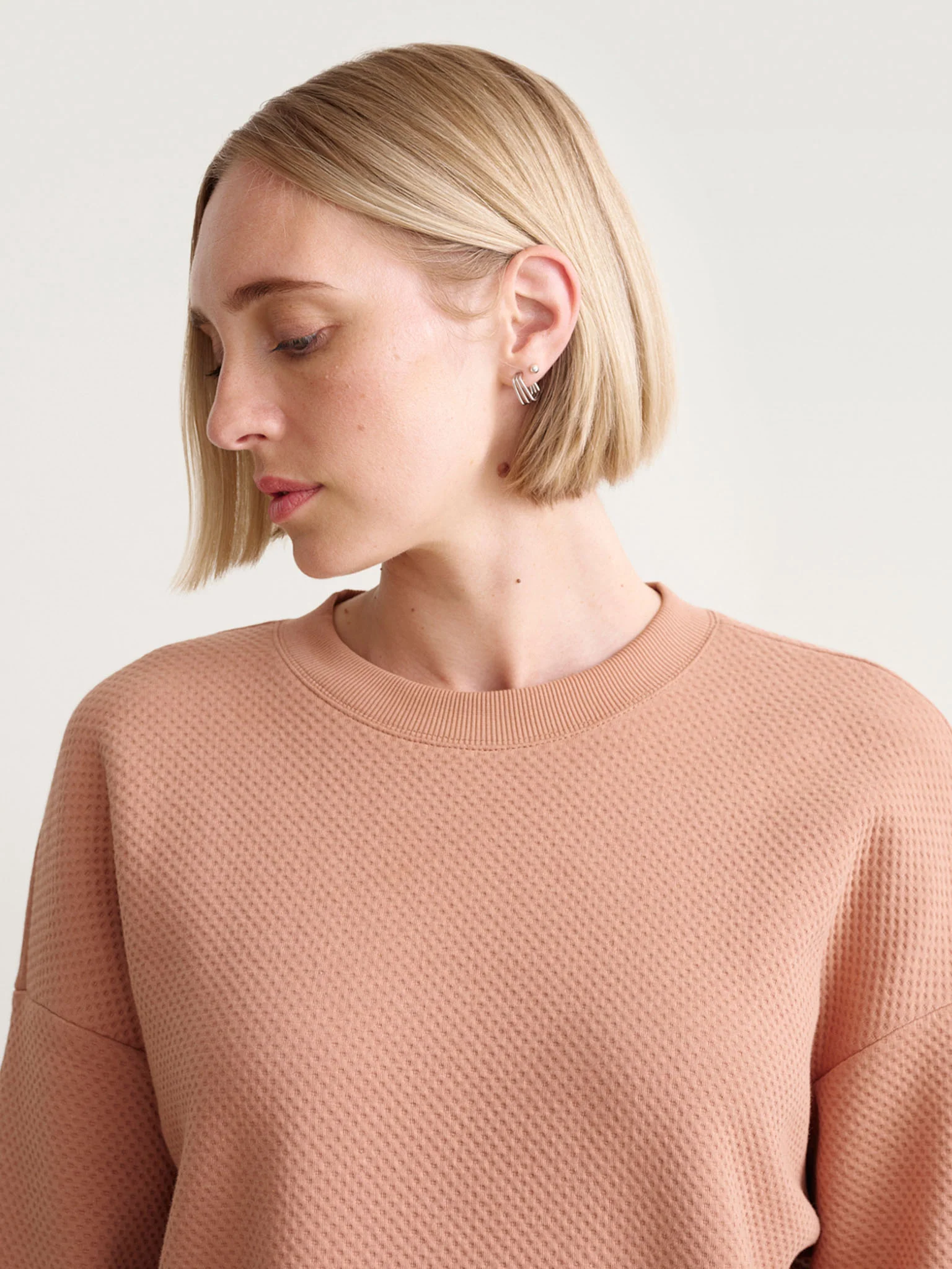 Honeycomb Sweatshirt, Mocha - Image 7