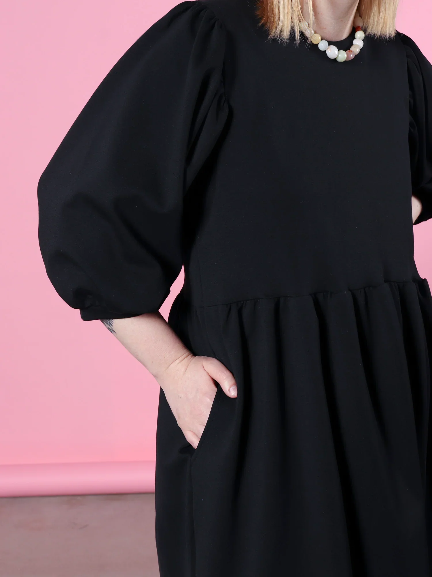 Ivy Dress, Black - Image 2