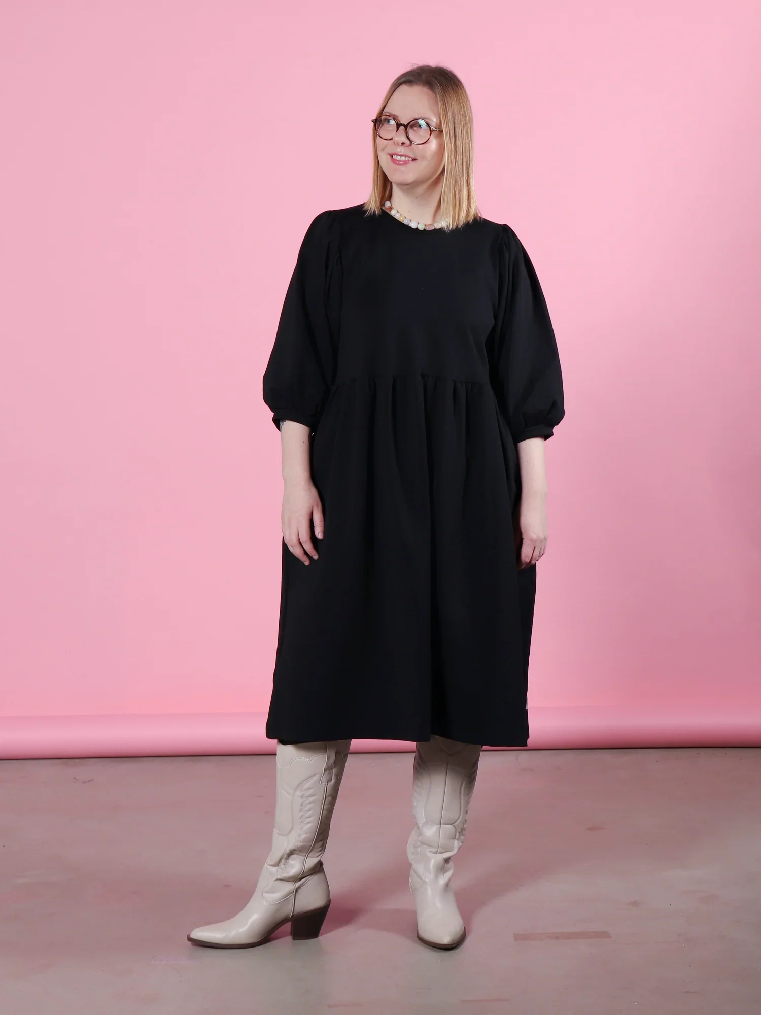 Ivy Dress, Black - Image 3