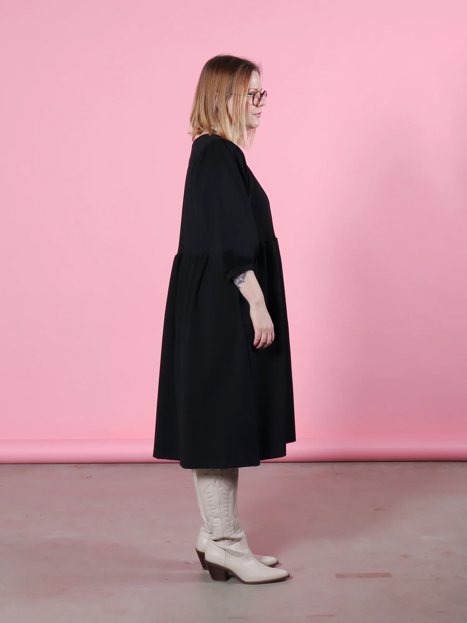 Ivy Dress, Black - Image 4