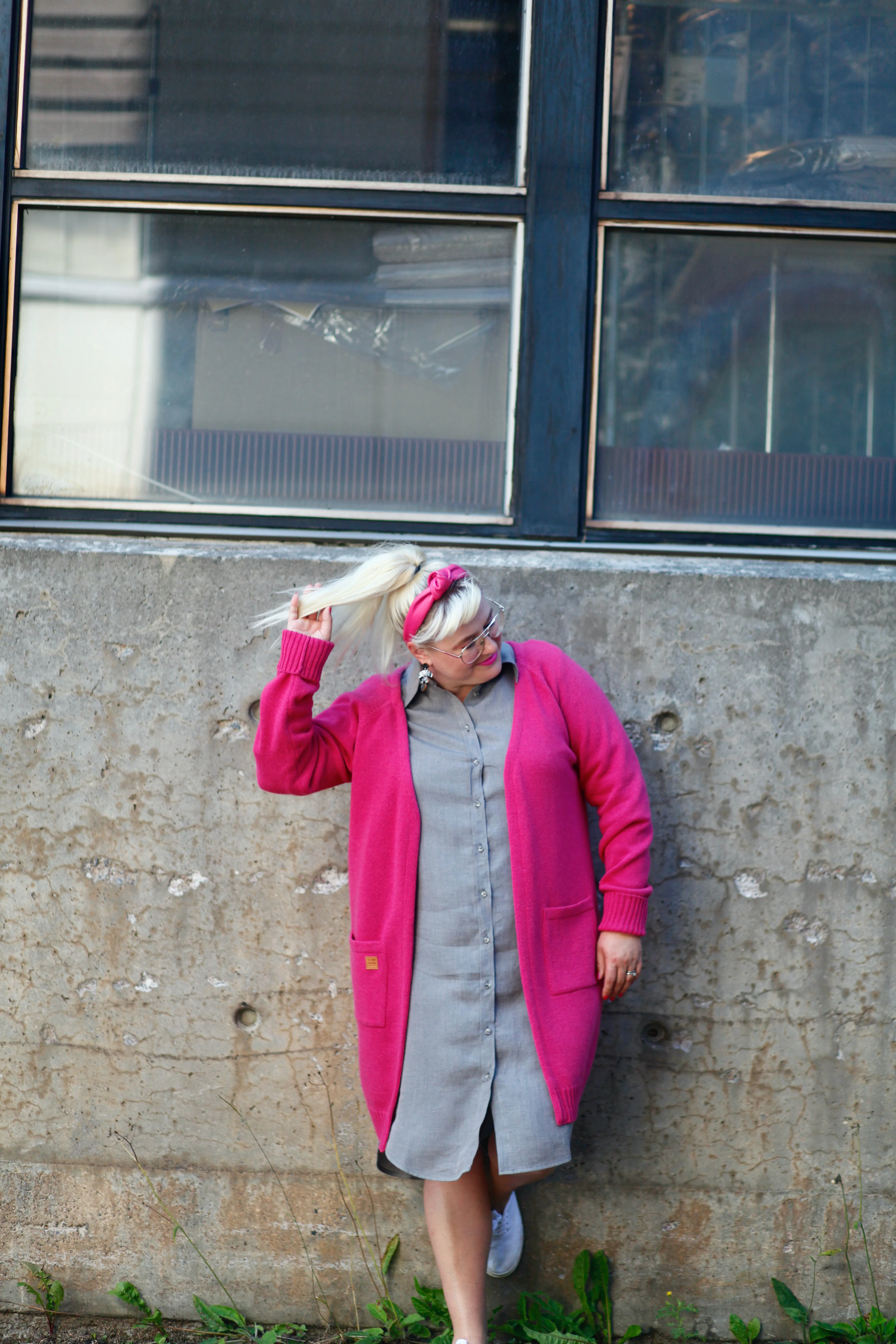 Kajastus Neuletakki Pink - Image 3